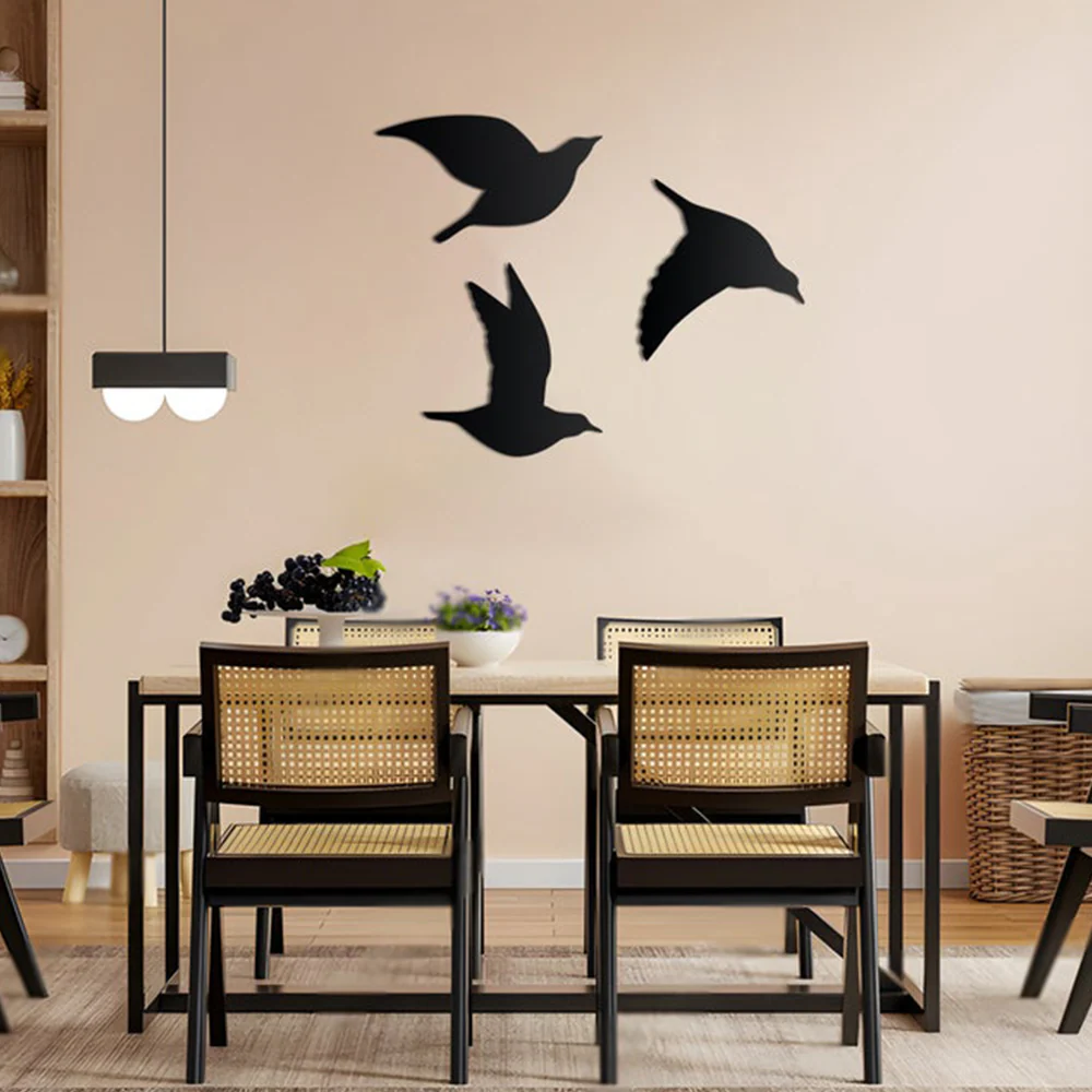 Beautiful Flying Birds Metal Wall Art Modern Decor Artwork - Image 5