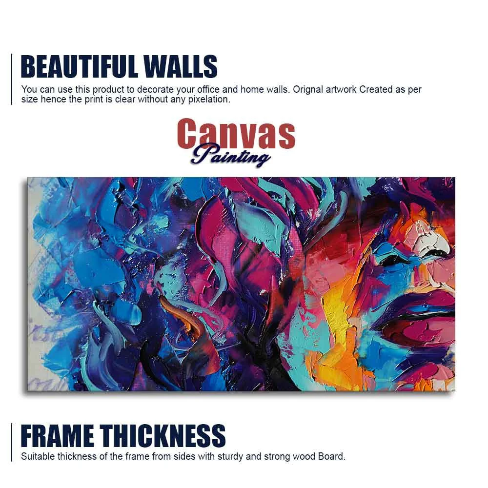 Beautiful Girl Abstract Art wall Painting - Image 6
