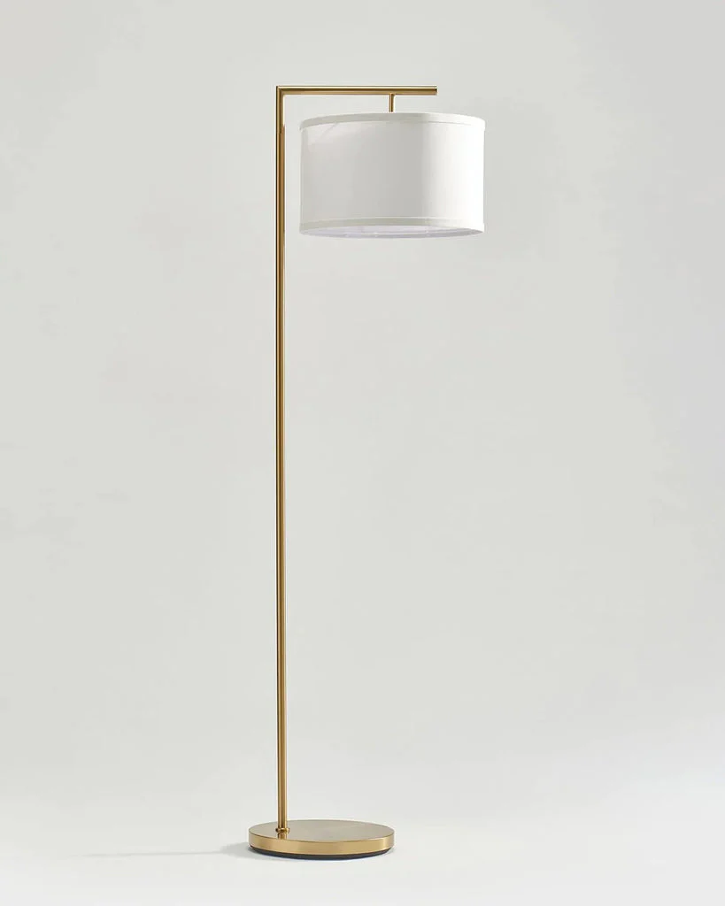 Beautiful Golden Straight Floor Lamp For Living Room, Bedroom - Image 3