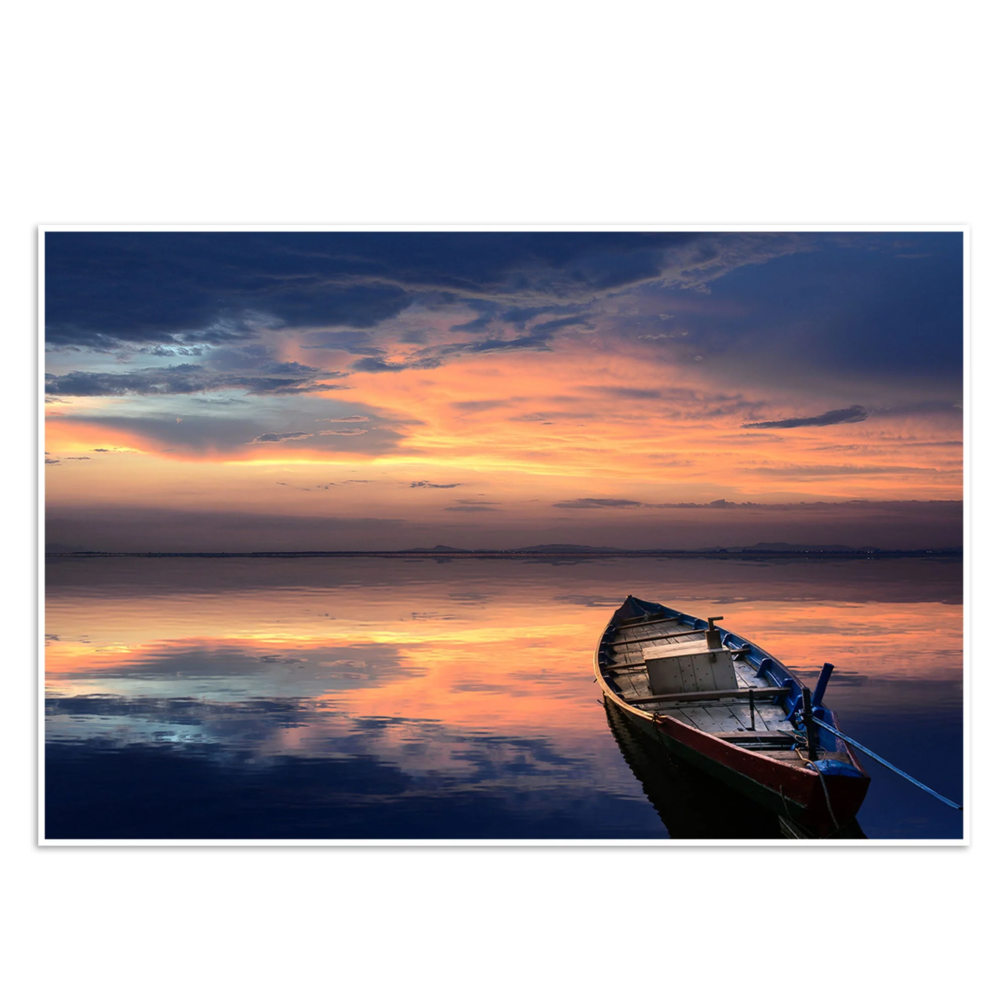 Beautiful Horizon Sunset Wall Painting Floating Canvas - Image 5