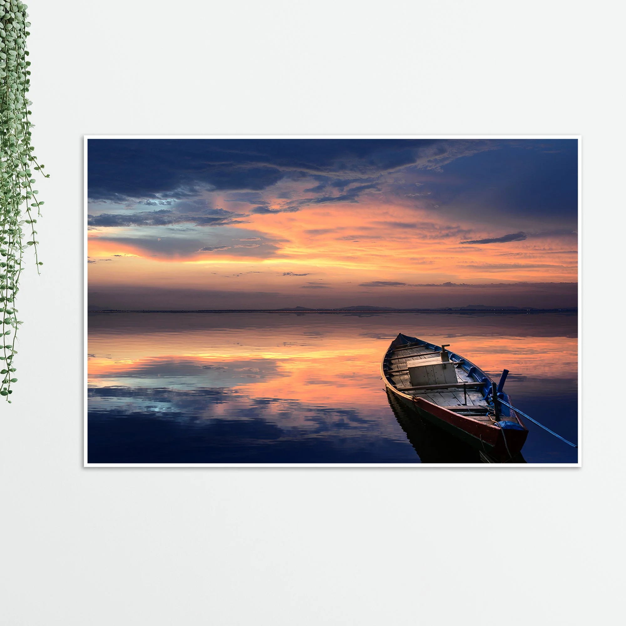 Beautiful Horizon Sunset Wall Painting Floating Canvas - Image 7