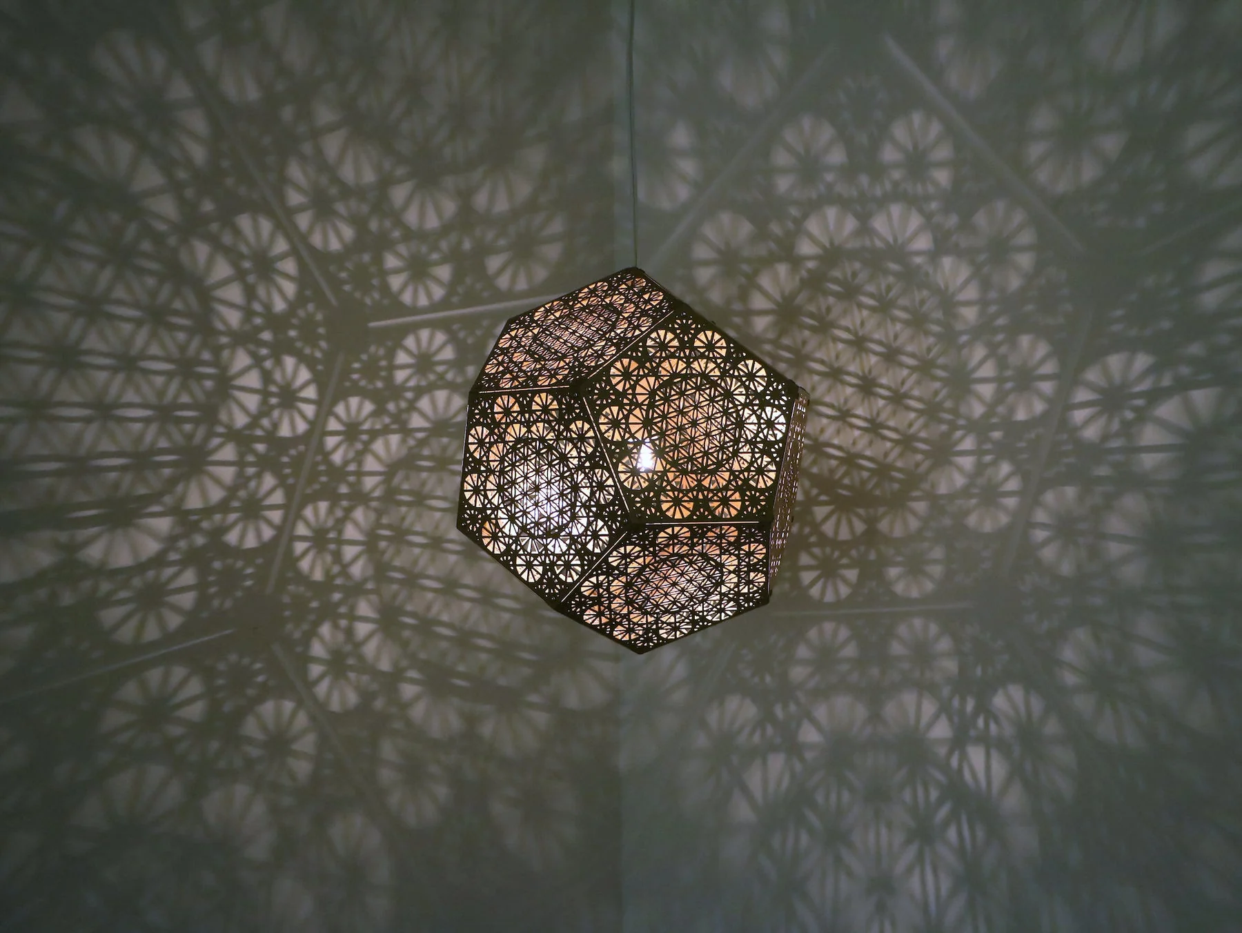 Beautiful Laser-Cut Ceiling Light - Image 2