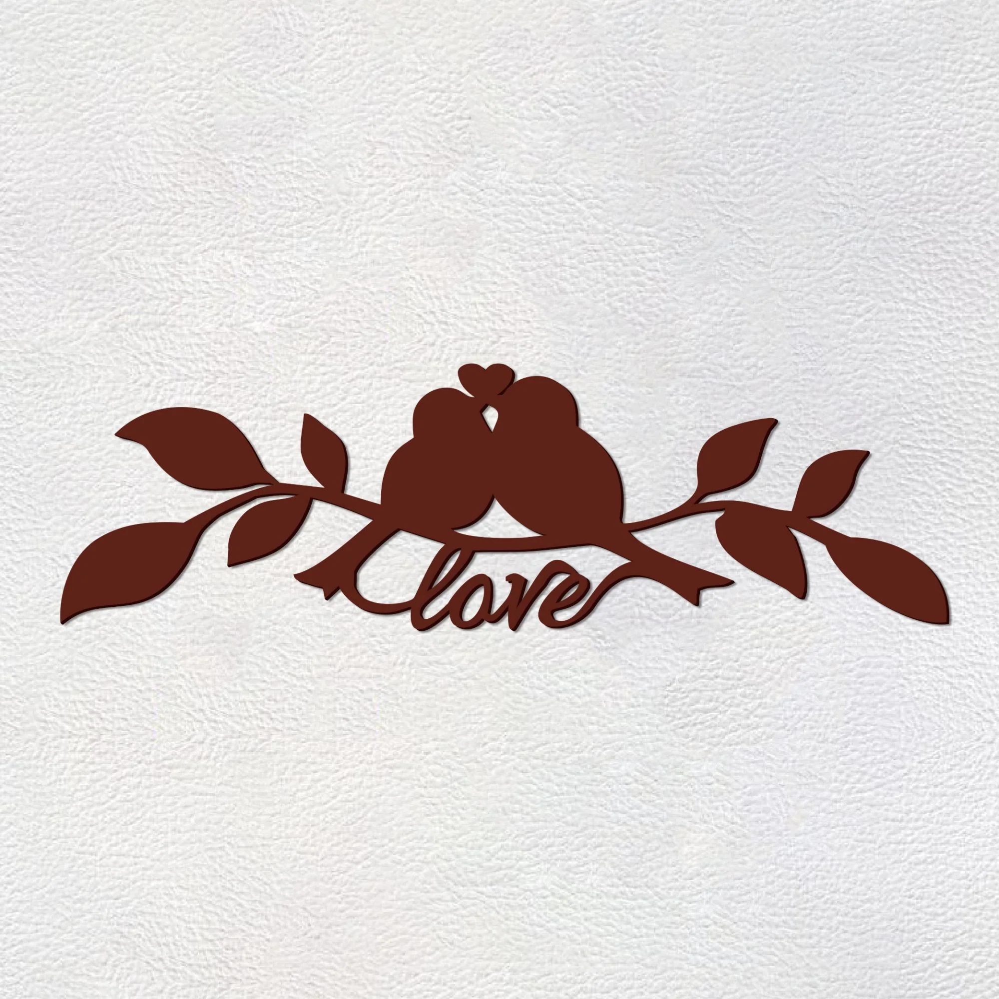 Beautiful Love Birds on Tree Branch Premium Quality Wooden Wall Hanging - Image 6