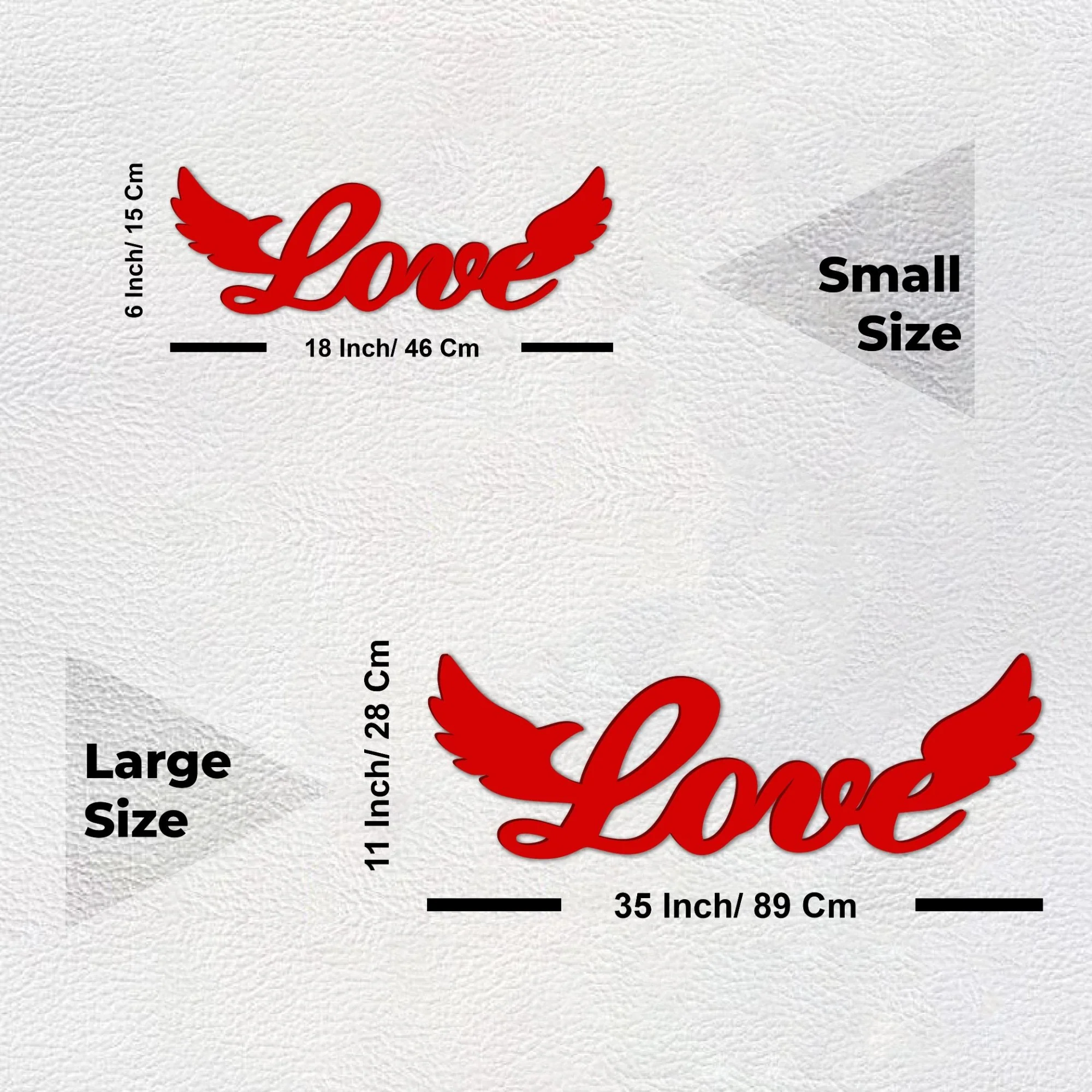 Beautiful Love Text Premium Quality Wooden Wall Hanging - Image 7