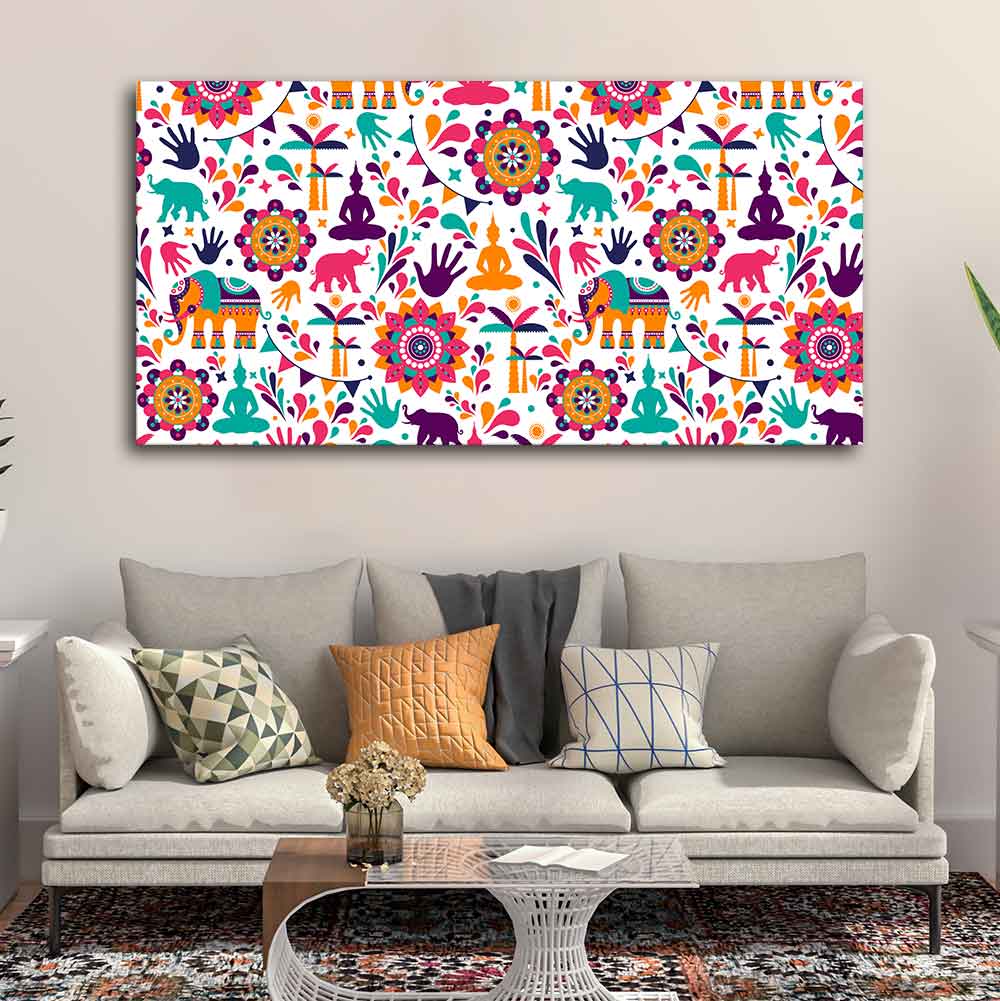 Beautiful Madhubani Art Wall Painting - Image 4