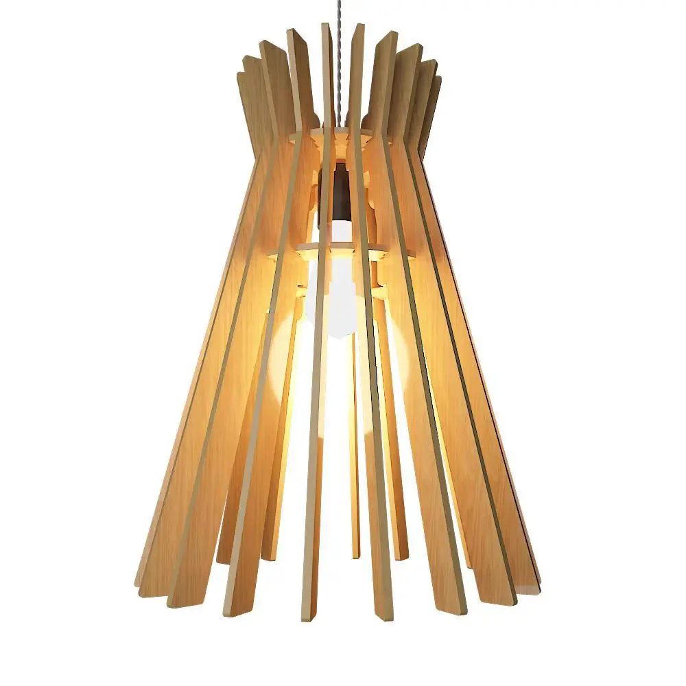 Beautiful Modern Design Wood Ceiling Lamp For Home Decoration, Living Room - Image 3
