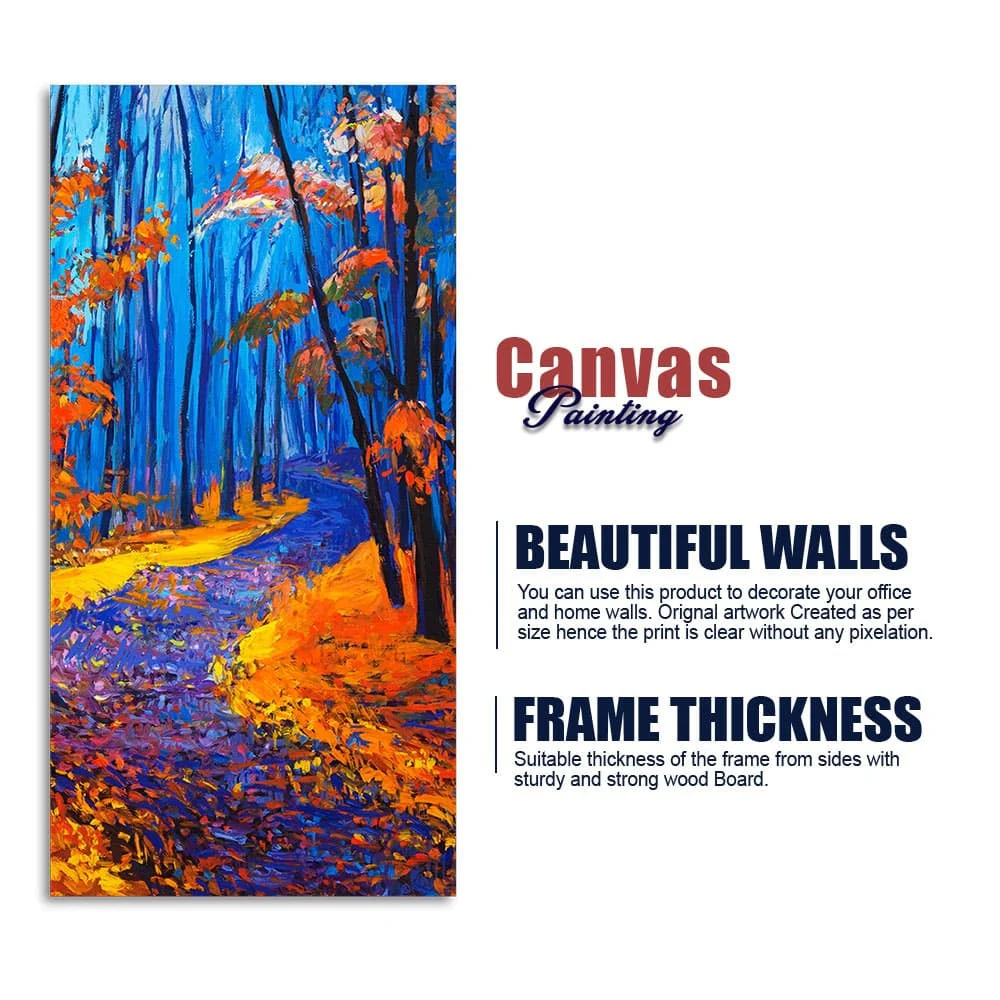 Beautiful Nature Wall Painting of Forest - Image 6