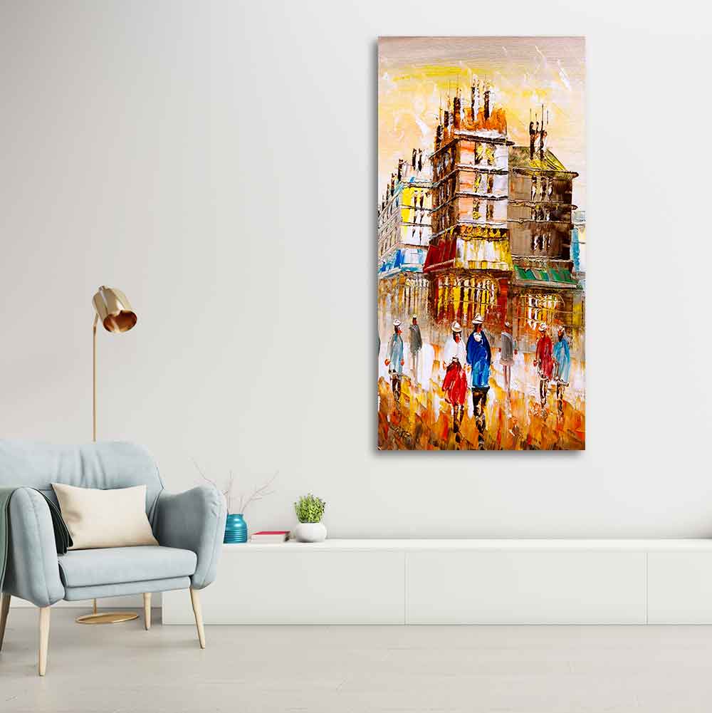 Beautiful Paris City View Living Room Wall Painting - Image 3