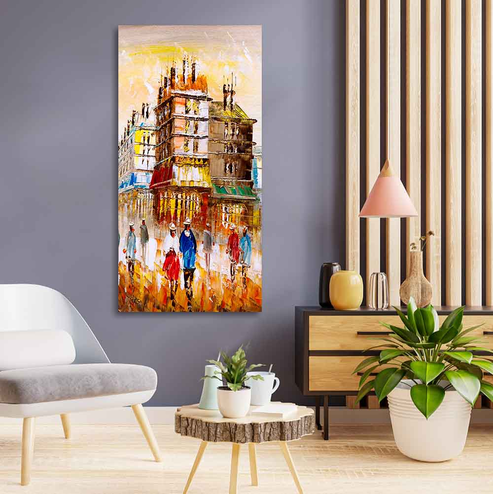 Beautiful Paris City View Living Room Wall Painting - Image 4