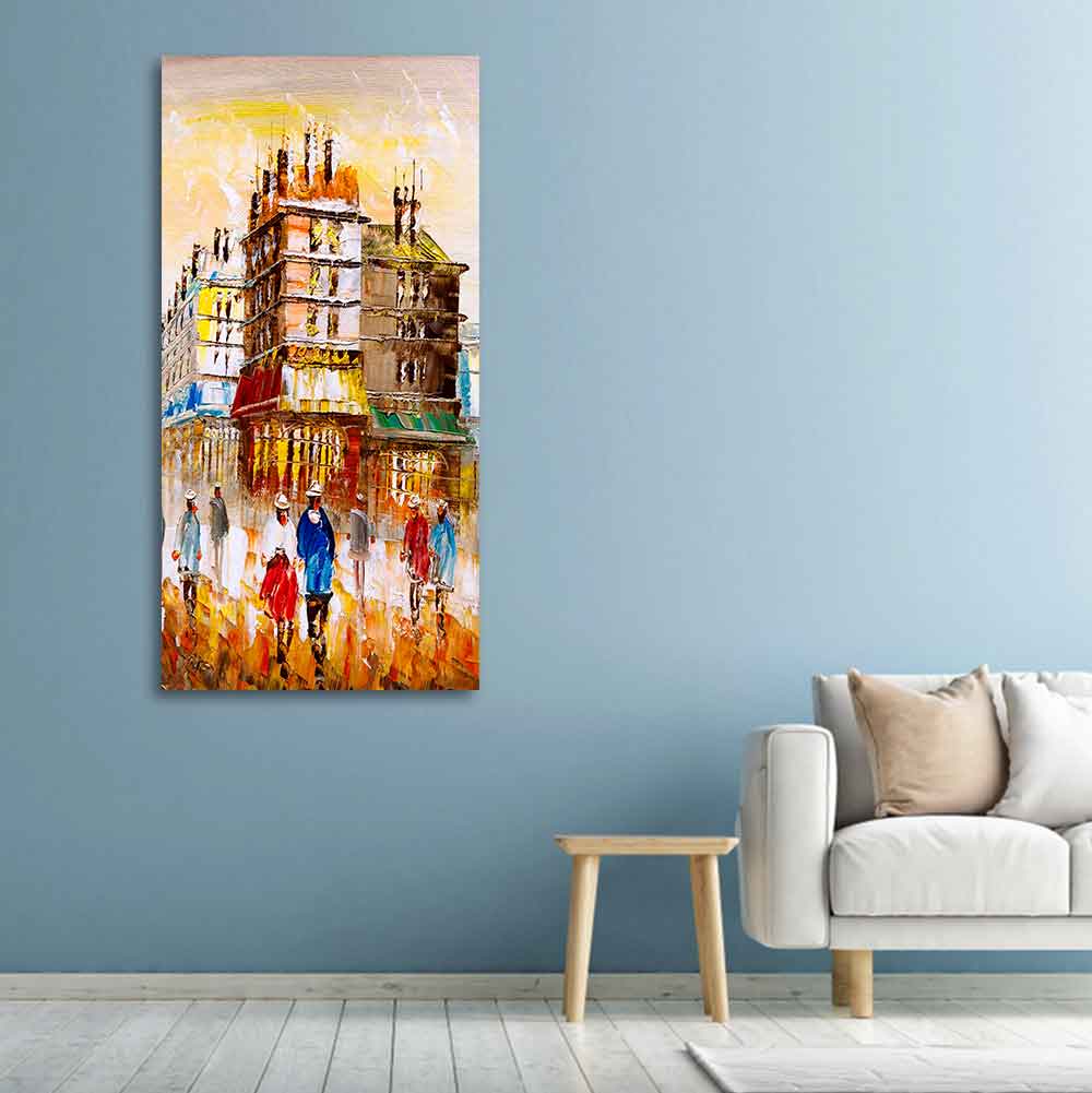 Beautiful Paris City View Living Room Wall Painting - Image 5