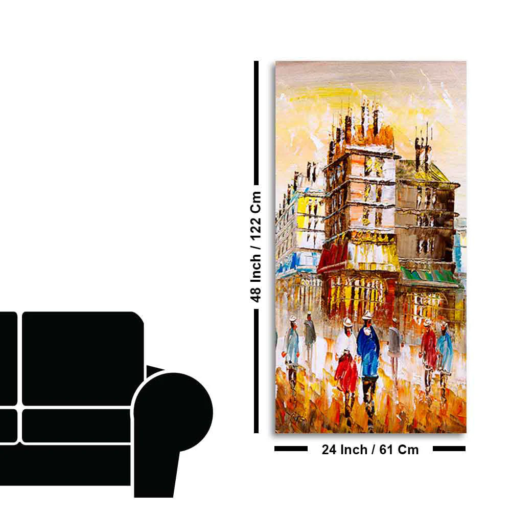 Beautiful Paris City View Living Room Wall Painting - Image 9
