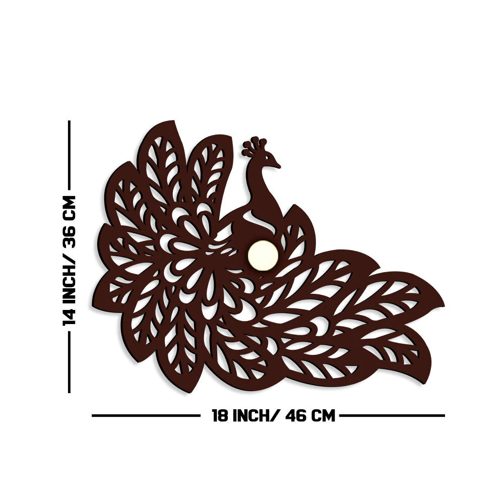 Beautiful Peacock Design Shadow Lamp - Image 6