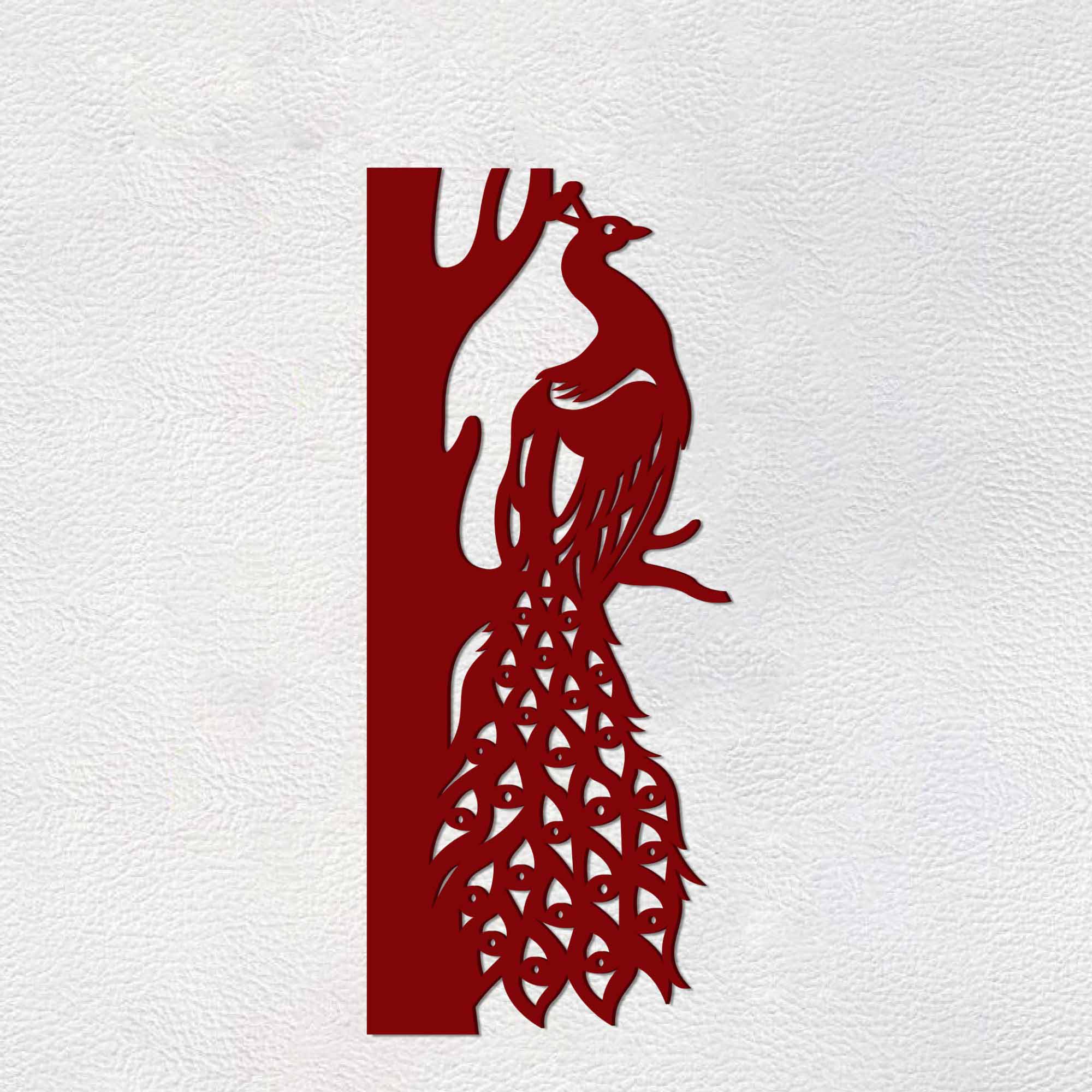 Beautiful Peacock on Tree Branch Premium Quality Wooden Wall Hanging - Image 6