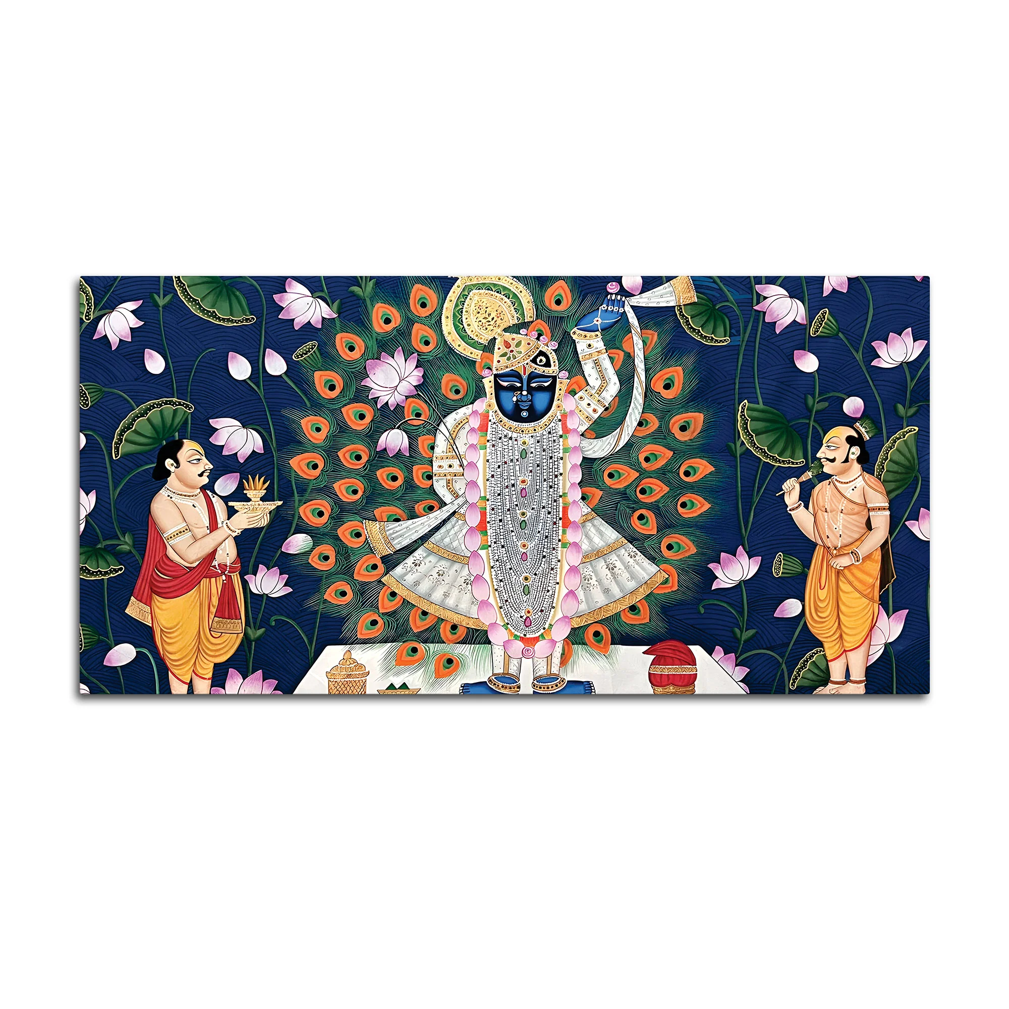 Beautiful Pichwai Art of Shrinath ji Wall Painting - Image 7