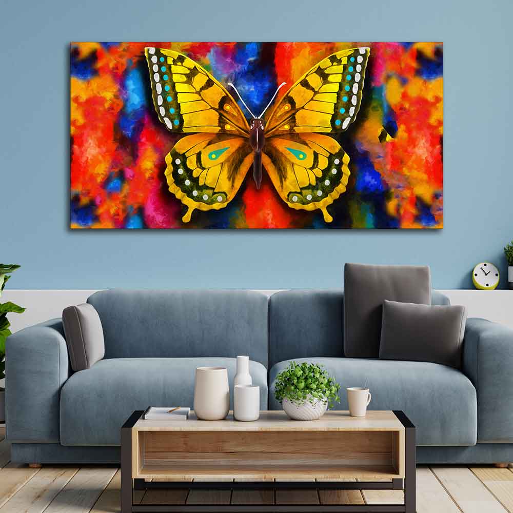 Beautiful Premium Canvas Wall Painting of Tiger Butterfly - Image 5