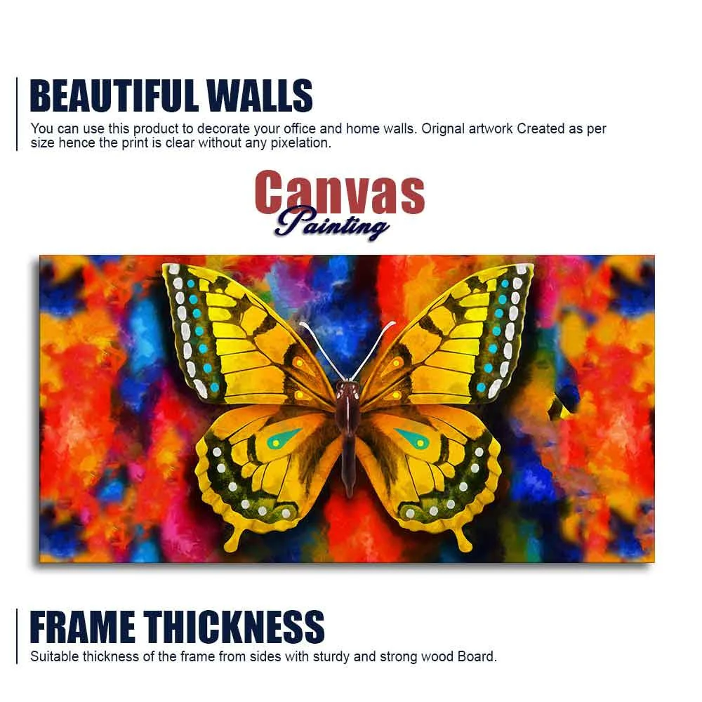 Beautiful Premium Canvas Wall Painting of Tiger Butterfly - Image 6