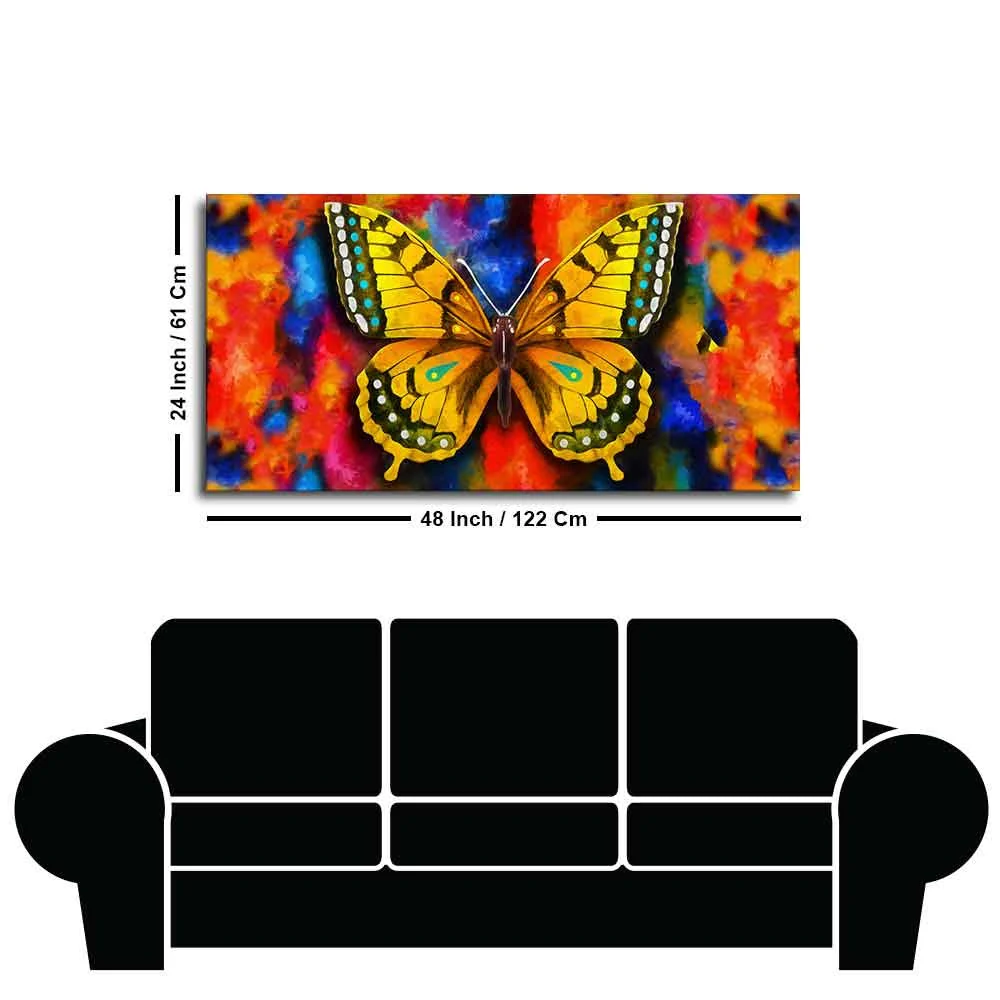 Beautiful Premium Canvas Wall Painting of Tiger Butterfly - Image 7