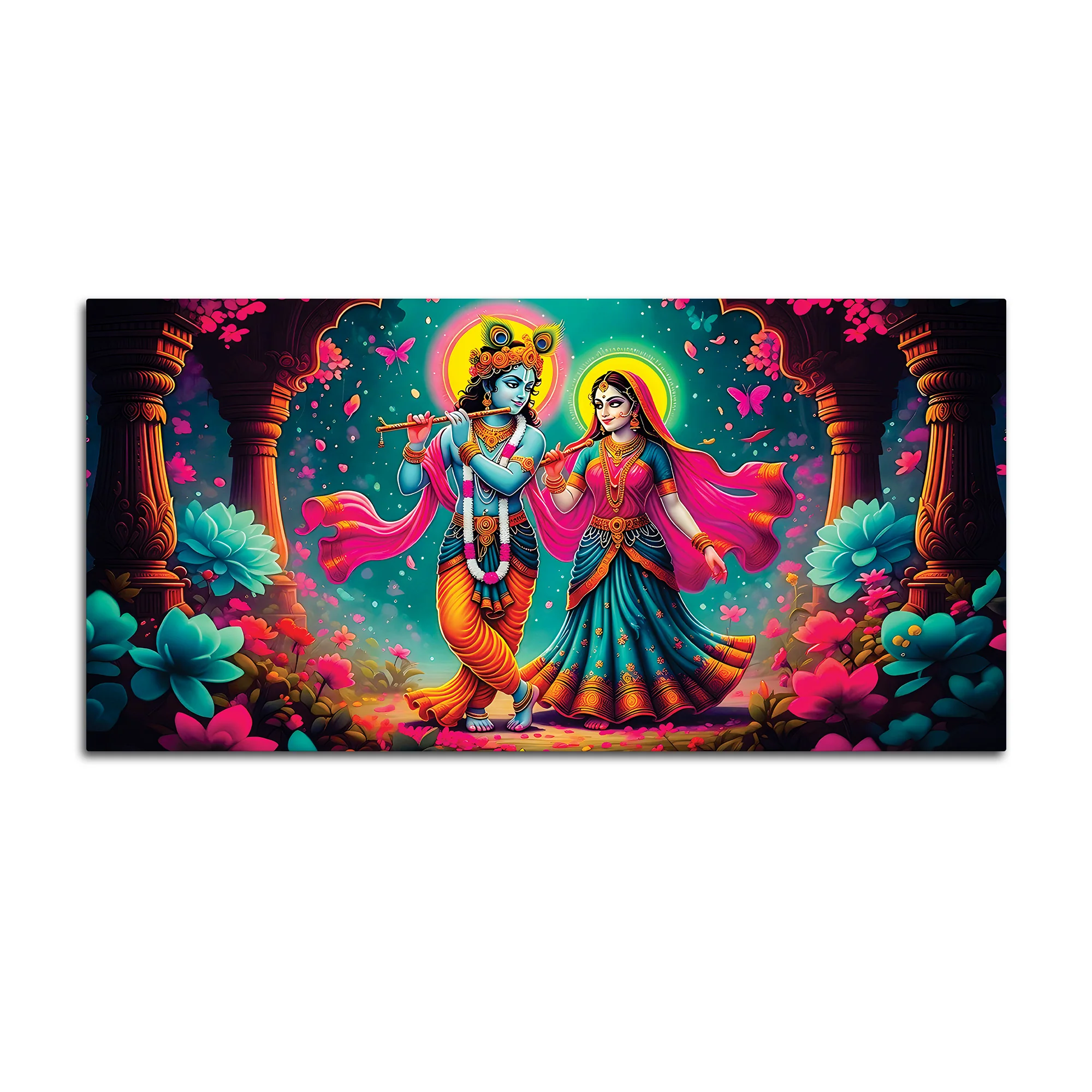 Beautiful Radha Krishna Painting for Spiritual Home Décor - Image 4