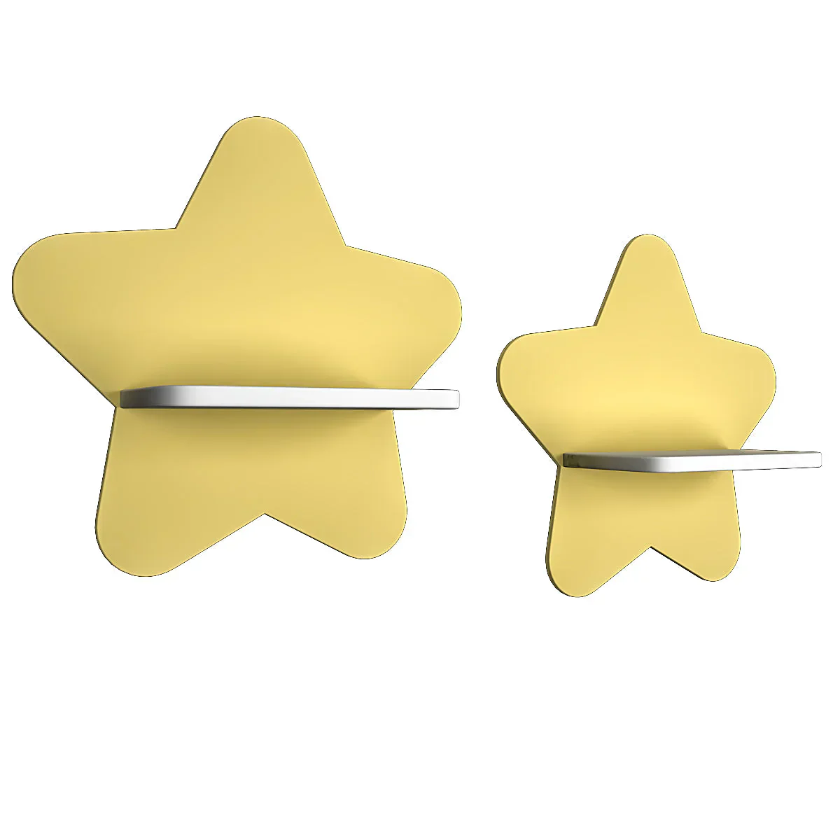 Beautiful Star Wooden Wall Shelf for Kids Set of Two - Image 4