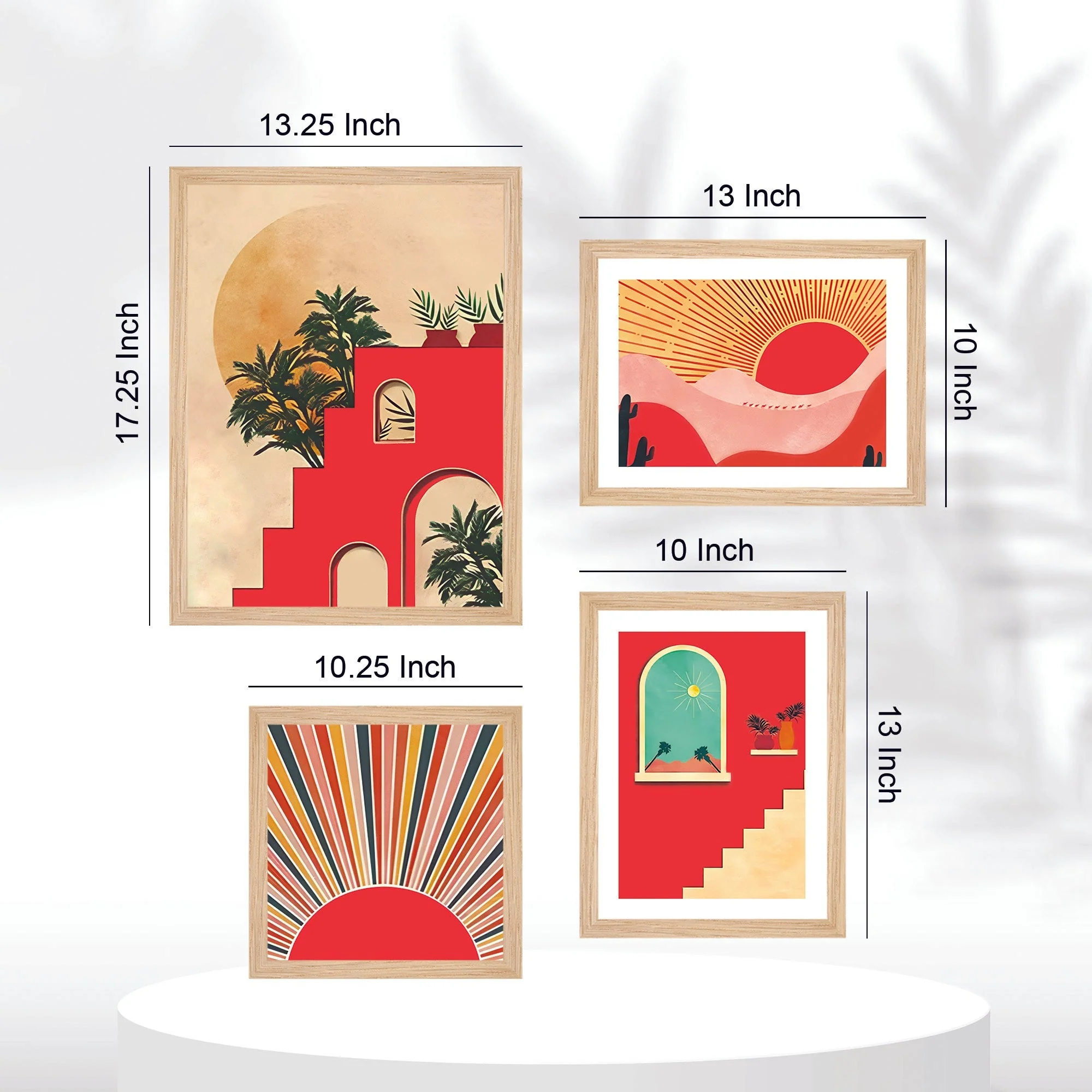 Beautiful Sunrise View Wall Frame Set of Four - Image 6