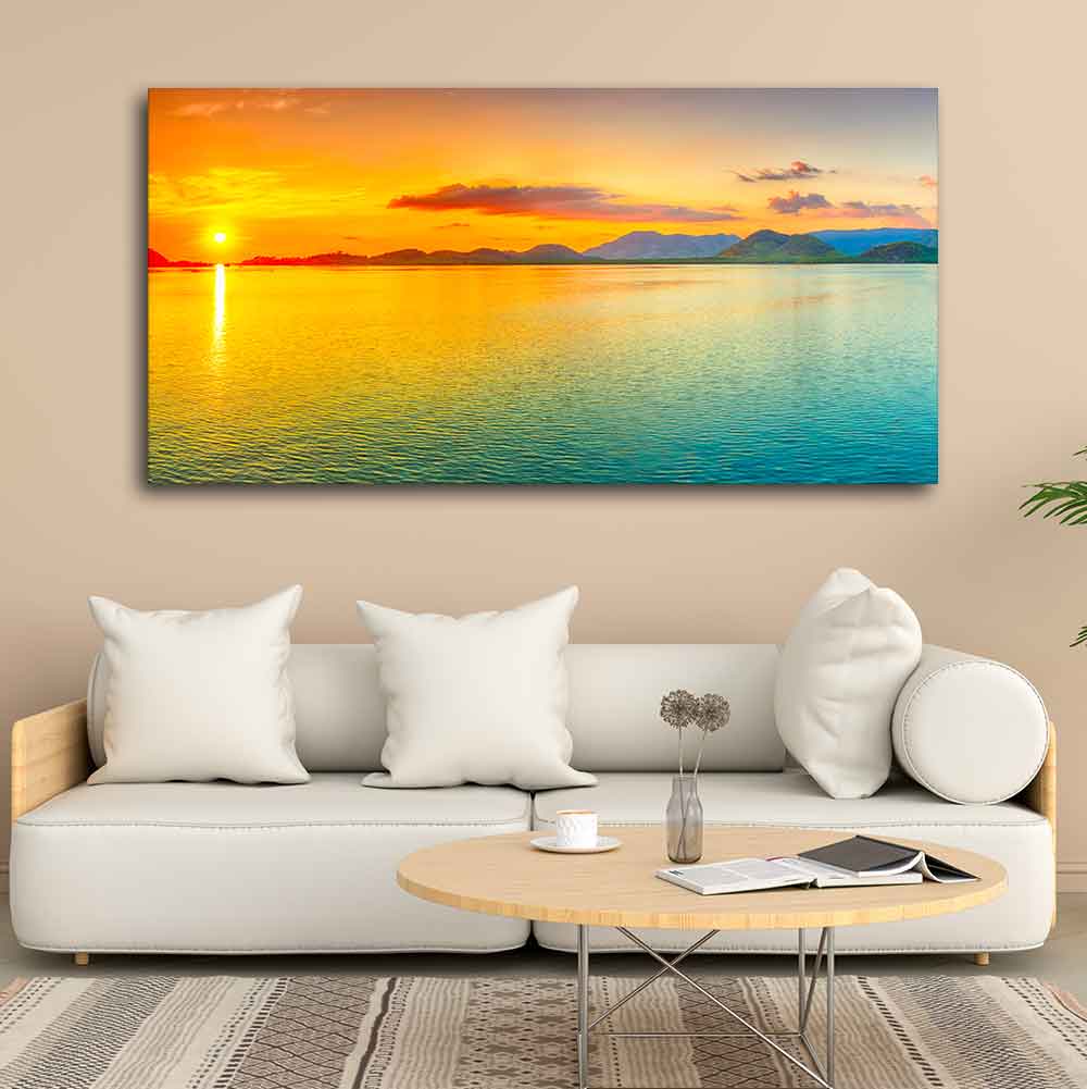 Beautiful Sunset Horizon Canvas wall Painting - Image 2