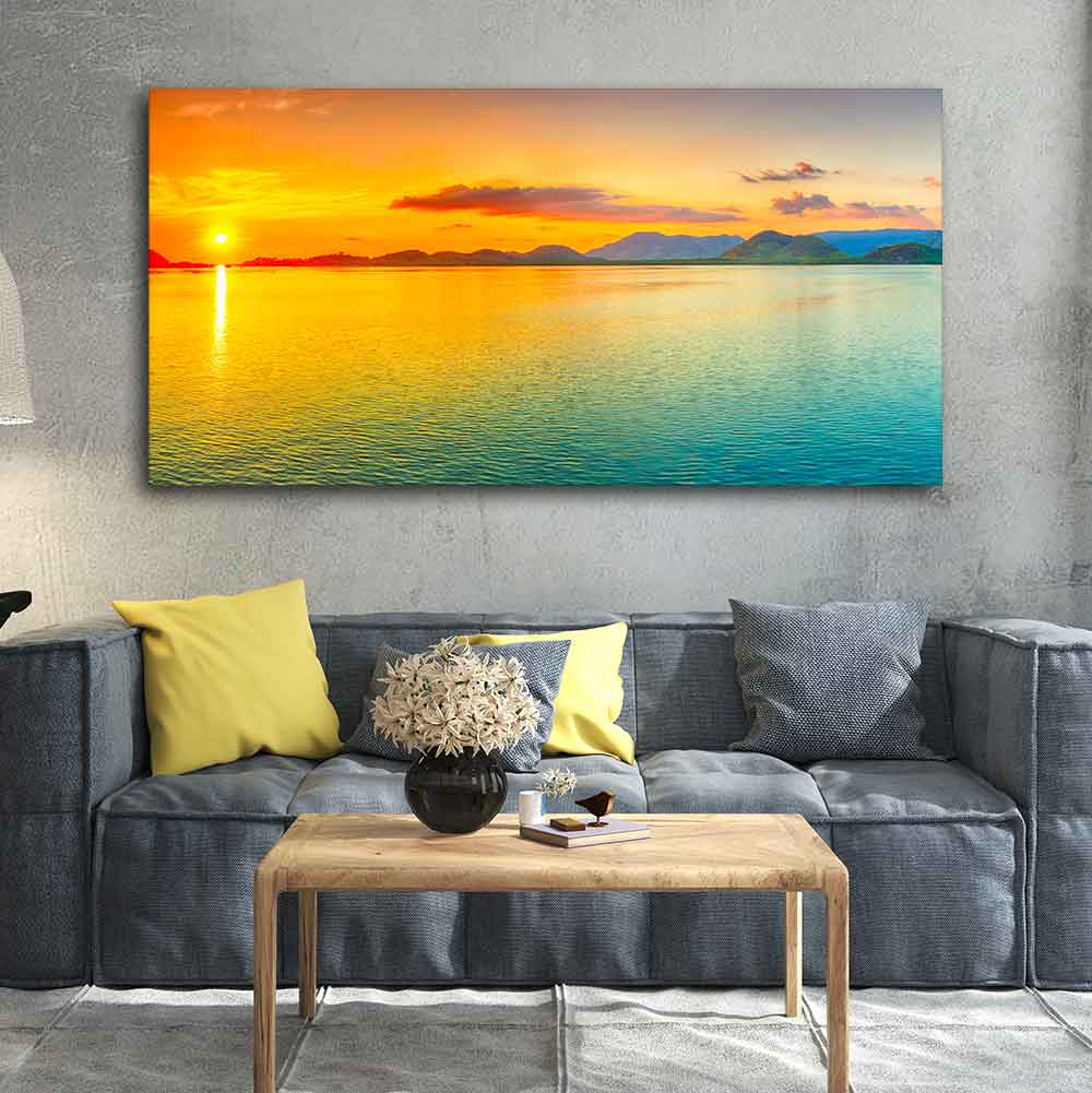 Beautiful Sunset Horizon Canvas wall Painting - Image 3