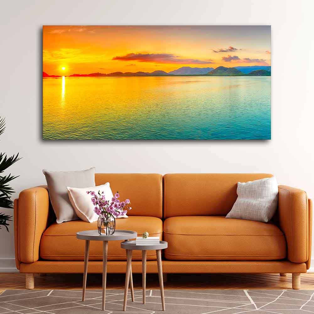 Beautiful Sunset Horizon Canvas wall Painting - Image 4