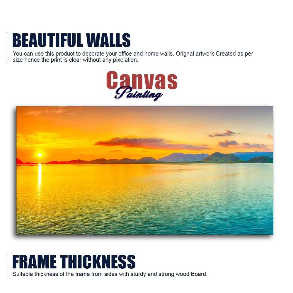 Beautiful Sunset Horizon Canvas wall Painting - Image 6