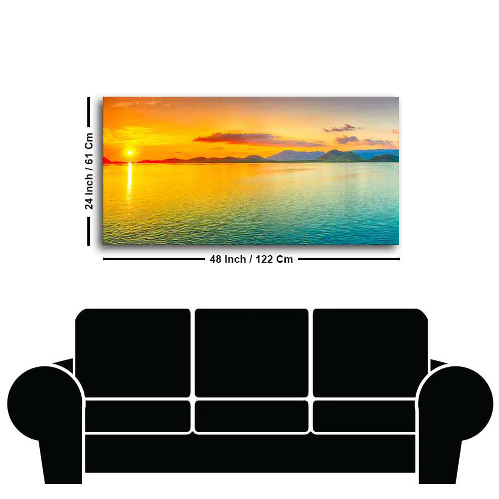 Beautiful Sunset Horizon Canvas wall Painting - Image 7