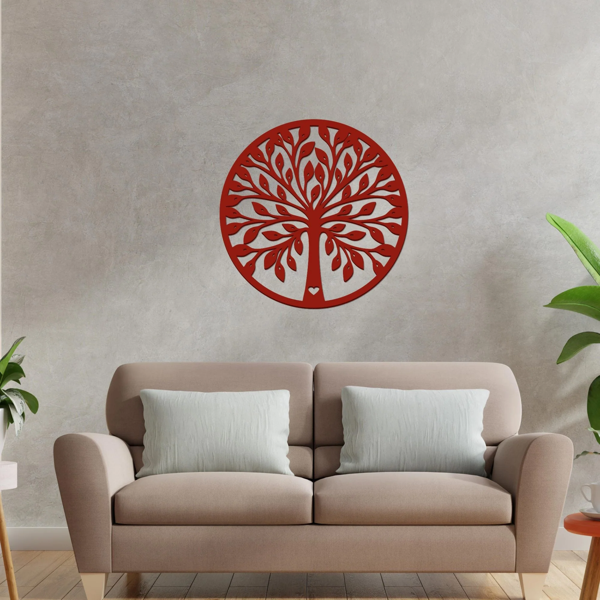 Beautiful Tree Design in Circle Premium Quality Wooden Wall Hanging - Image 2
