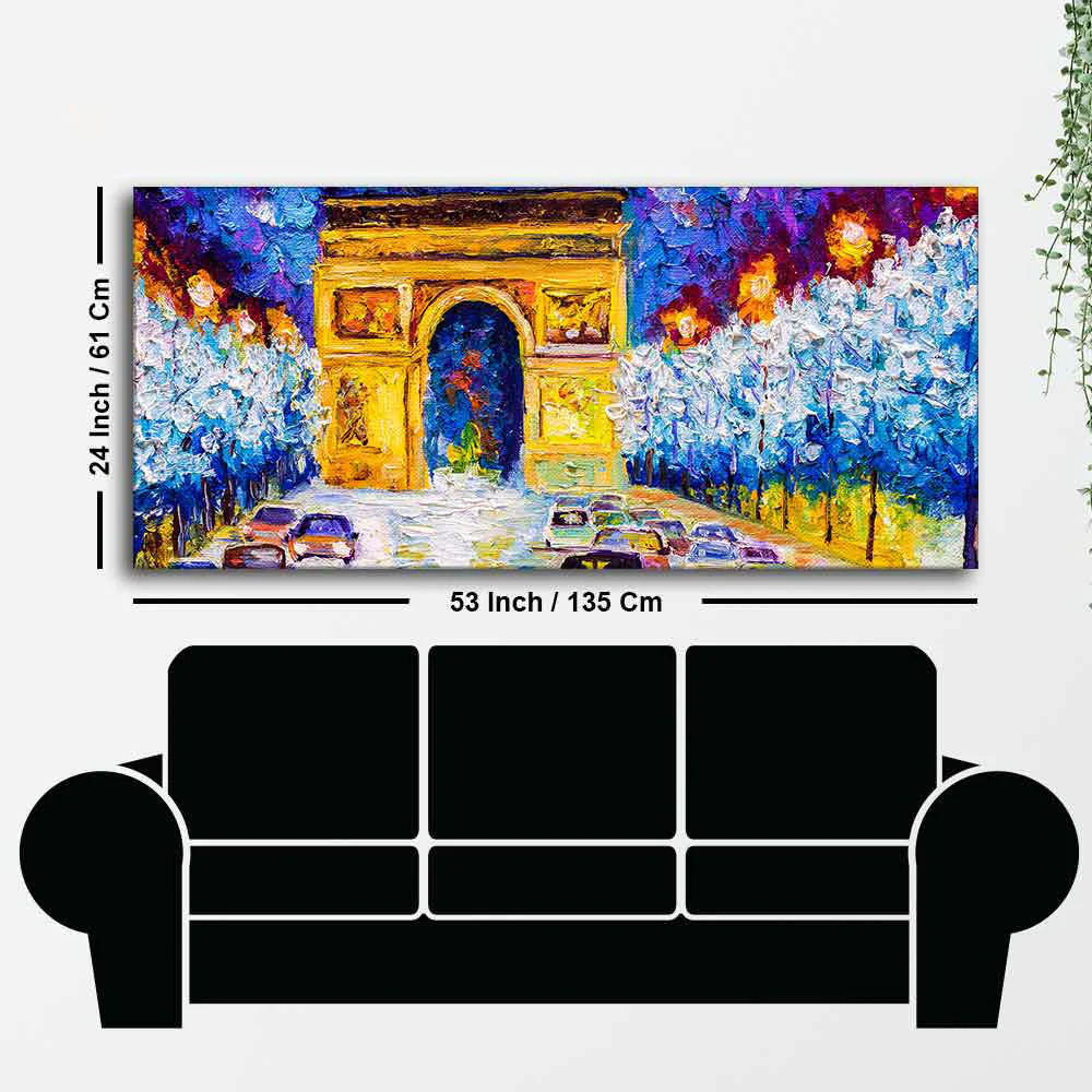 Beautiful Wall Painting of Abstract Arc de Triomphe - Image 7