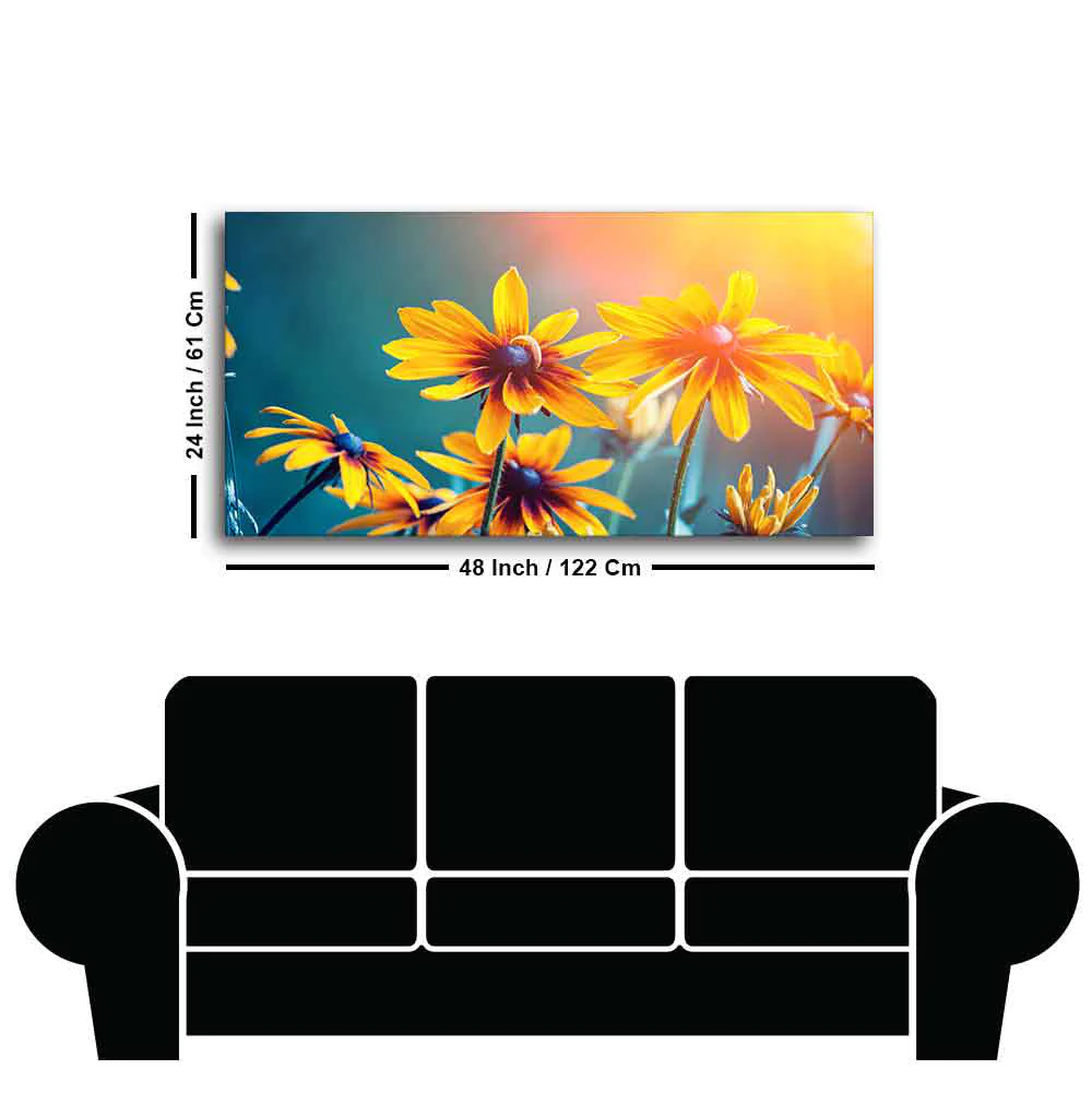 Beautiful Wall Painting of Mexican Sunflower - Image 7
