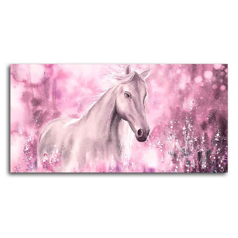 Beautiful White Horse Premium Wall Painting - Image 5
