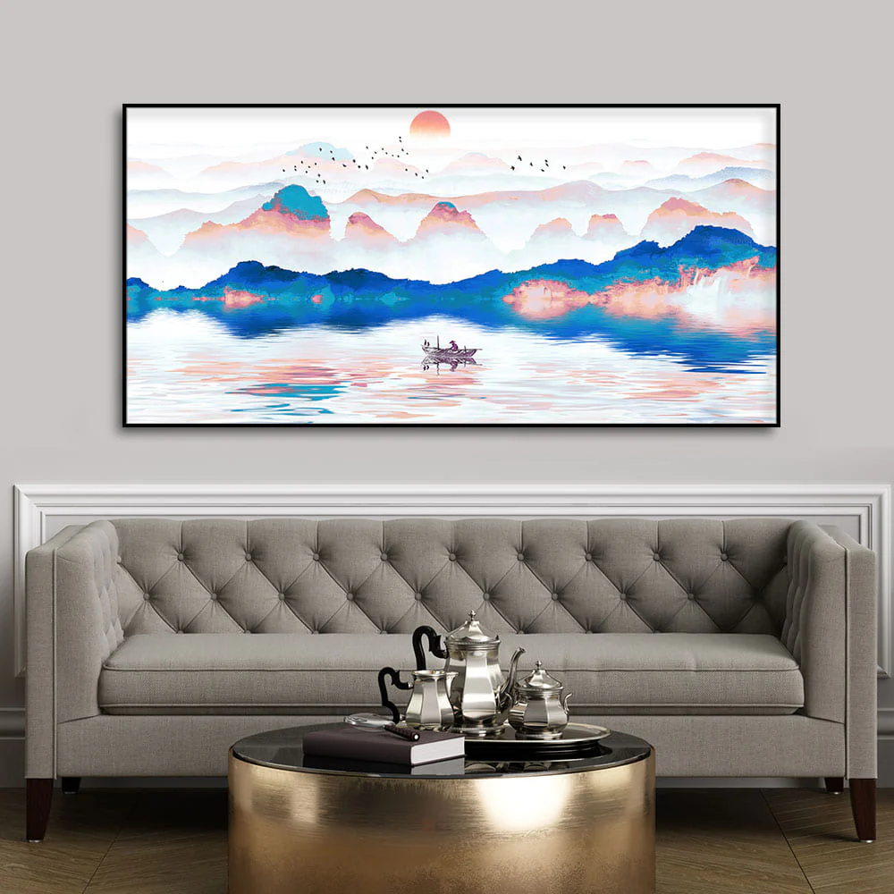 Beautiful Zen Life Scenery Canvas Wall Painting - Image 3