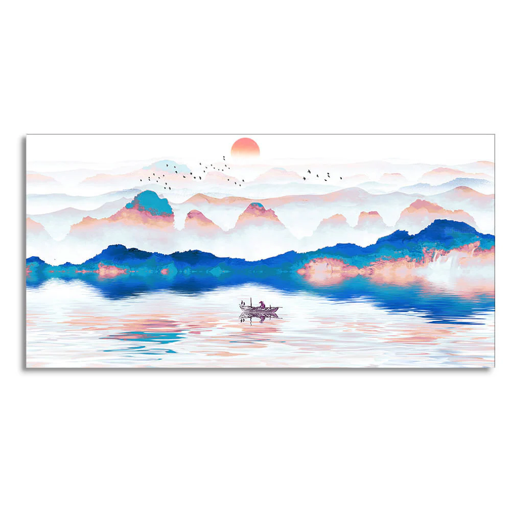 Beautiful Zen Life Scenery Canvas Wall Painting - Image 4