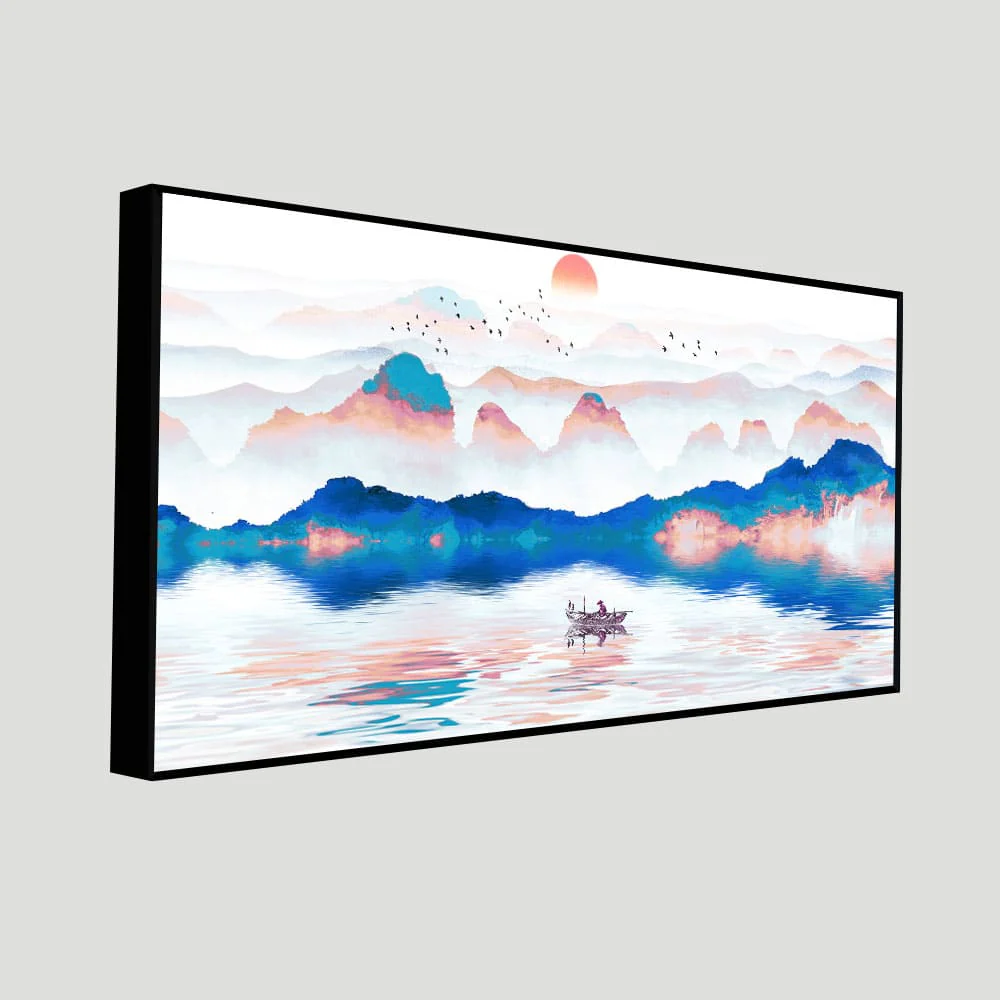 Beautiful Zen Life Scenery Canvas Wall Painting - Image 5