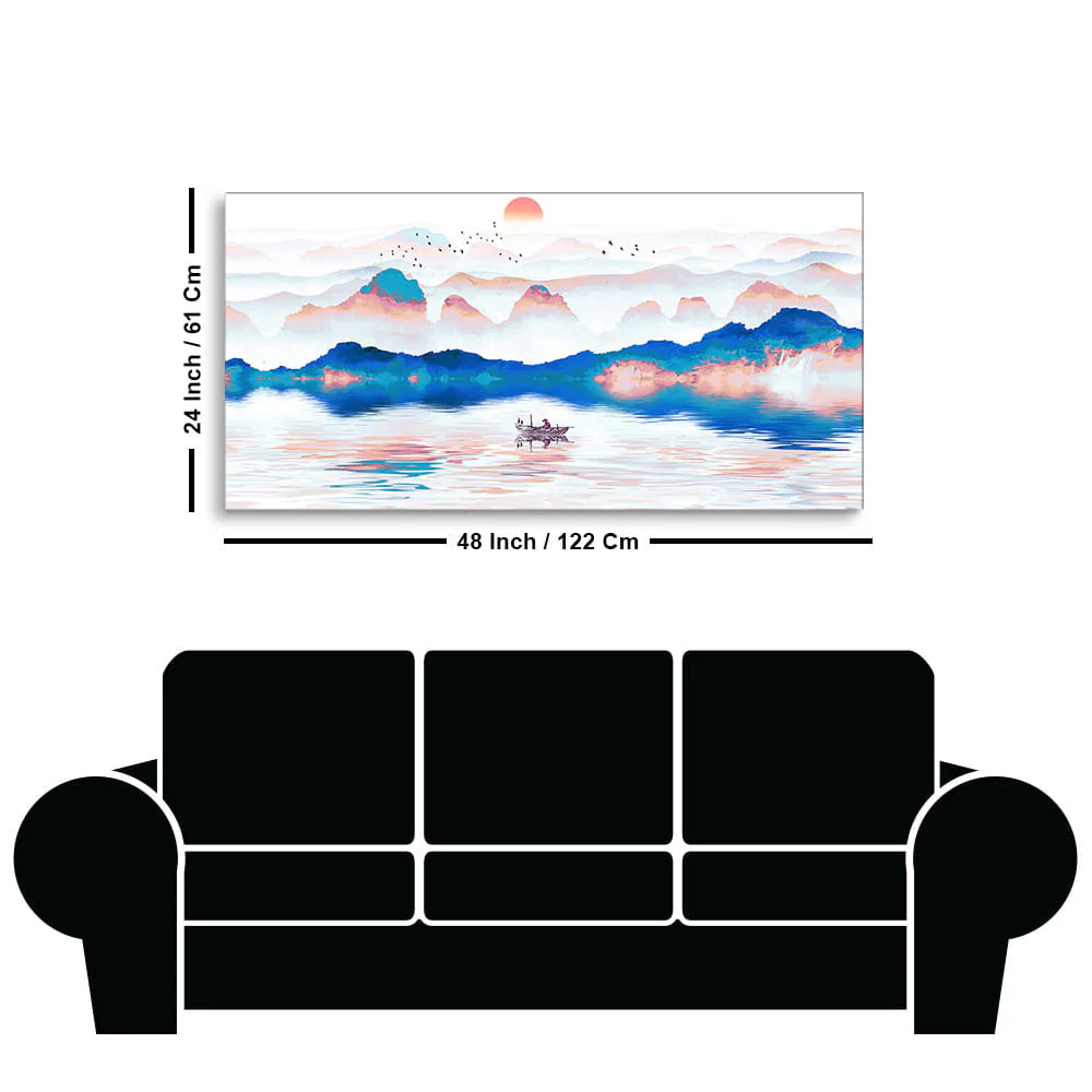 Beautiful Zen Life Scenery Canvas Wall Painting - Image 7