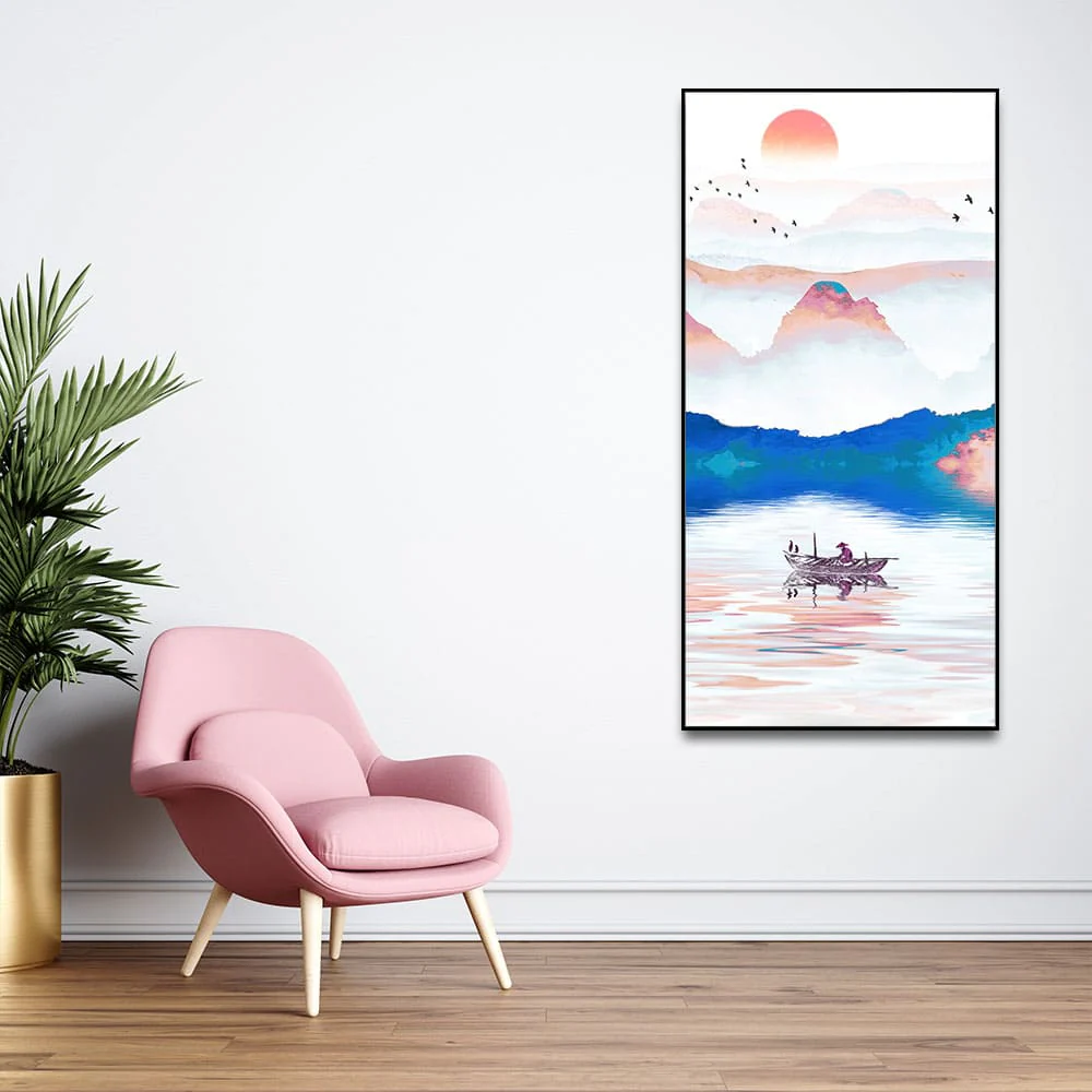 Beautiful Zen Life Scenery Premium Canvas Wall Painting - Image 3
