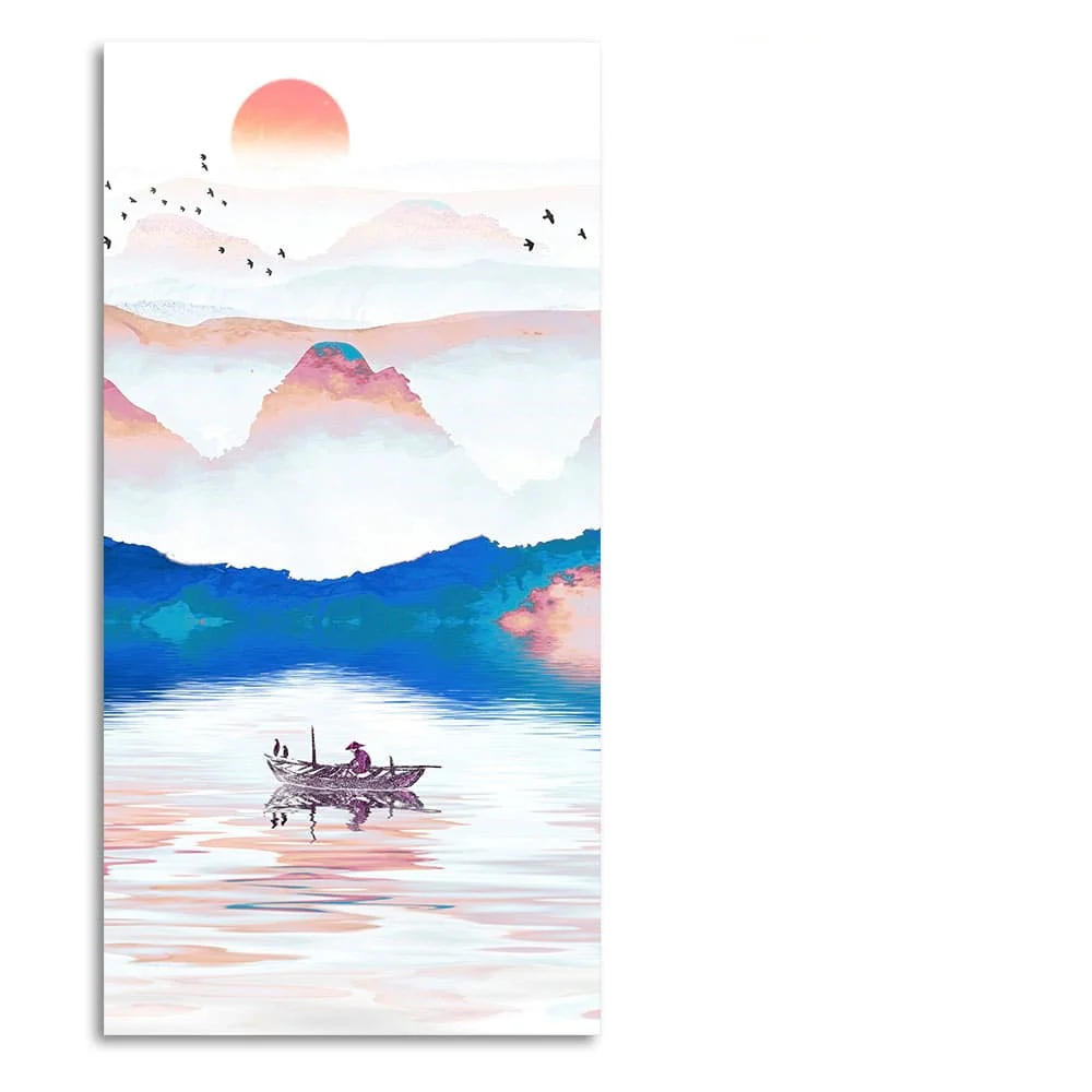 Beautiful Zen Life Scenery Premium Canvas Wall Painting - Image 4