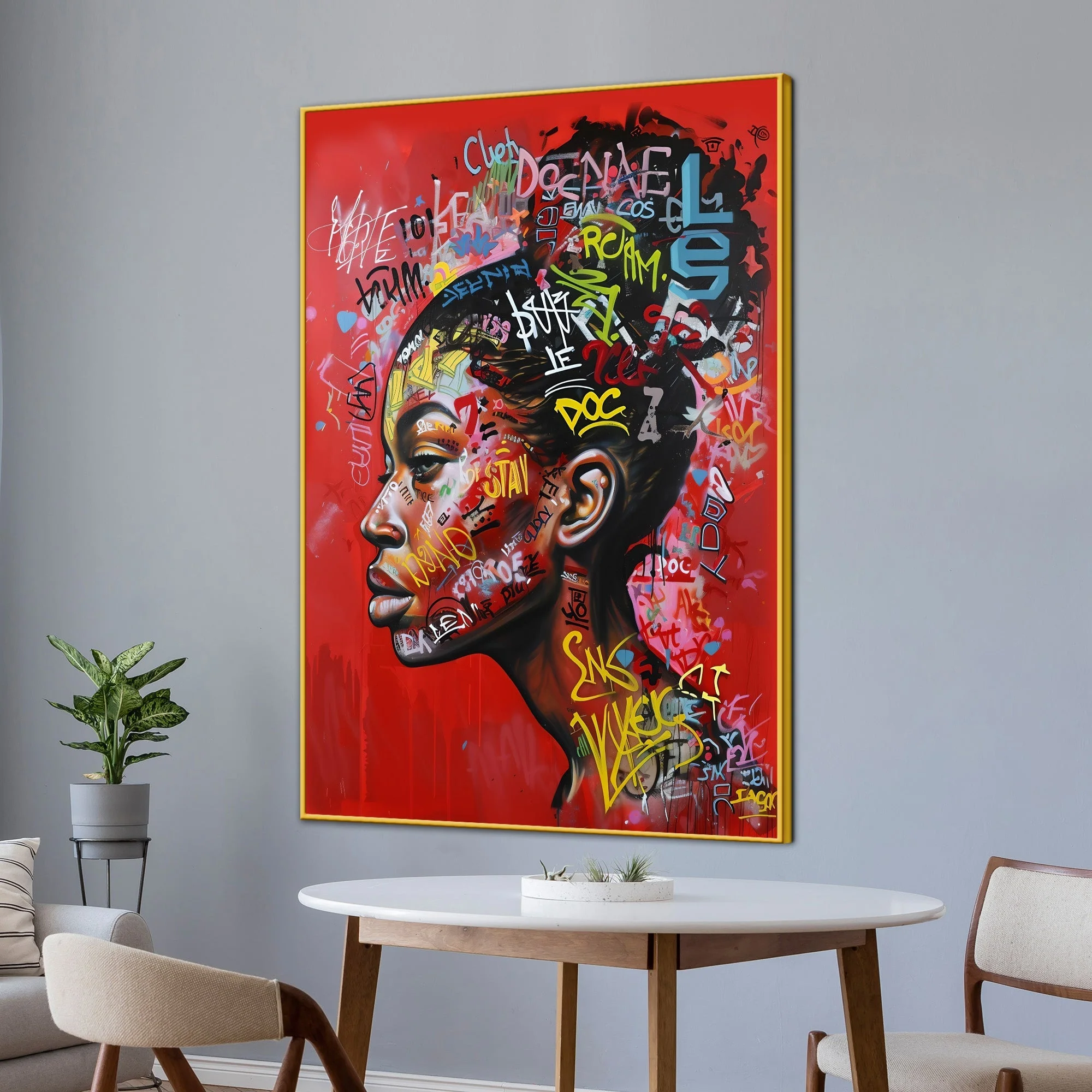 Beauty Of Wakanda Cotton Canvas Wall Painting - Image 3