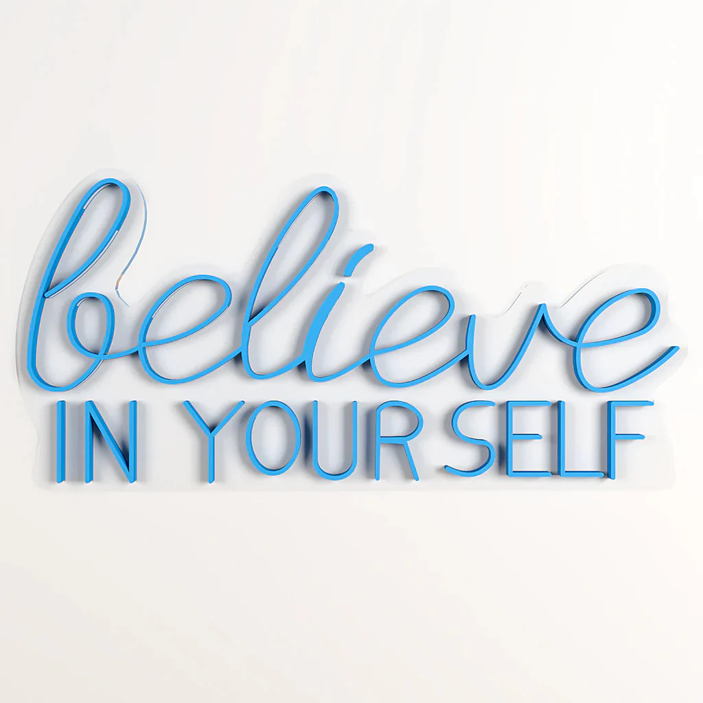 Believe In yourself Text Neon LED Light - Image 13