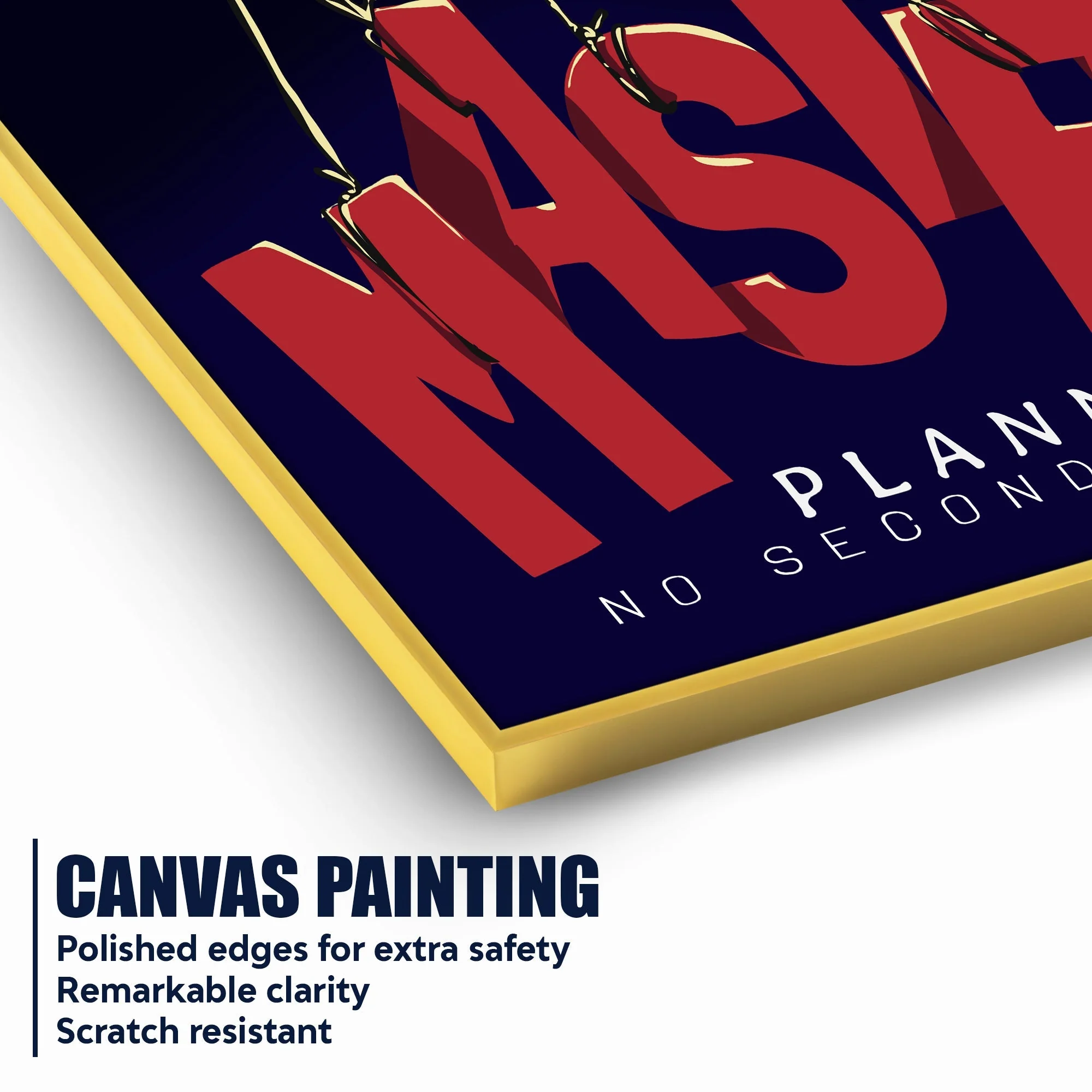 Best Plan Or No Plan Cotton Canvas Wall Painting - Image 4