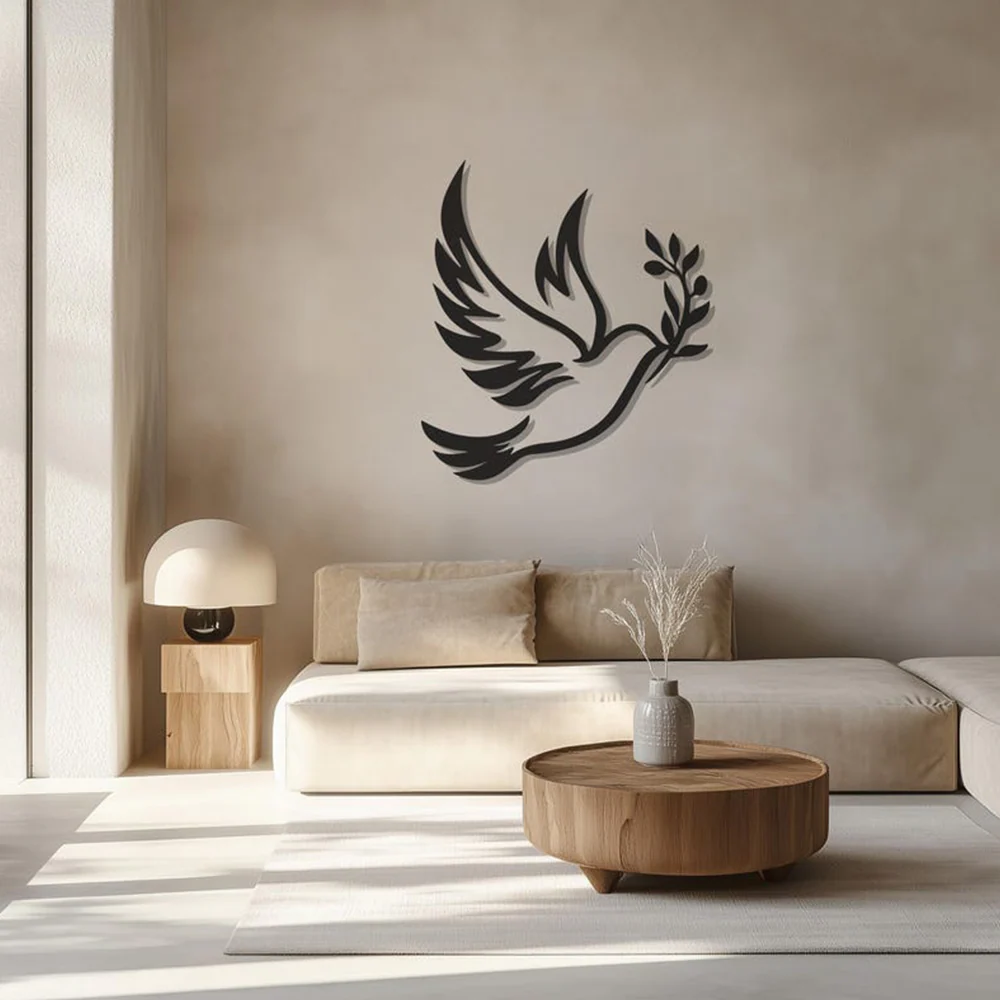 Bird Design Silhouette Metal Art Wall Decor - Image 4