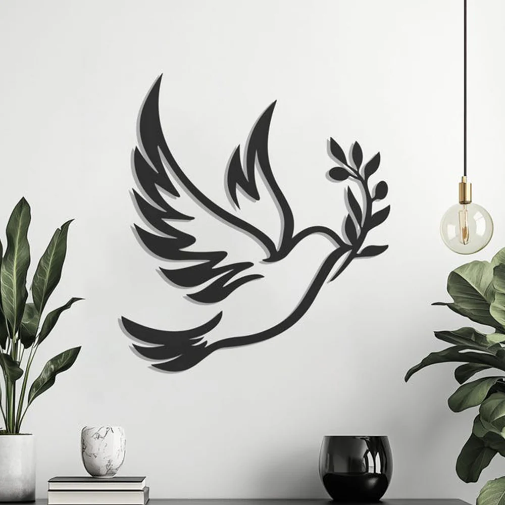 Bird Design Silhouette Metal Art Wall Decor - Image 5