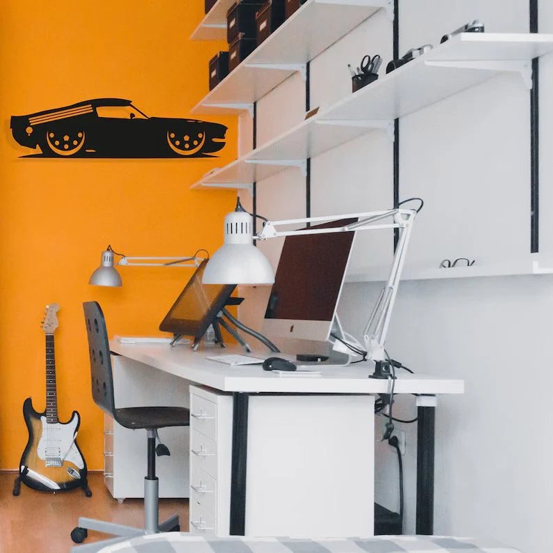 Black Car Metal Wall Art for Living Room Wall Decor - Image 3