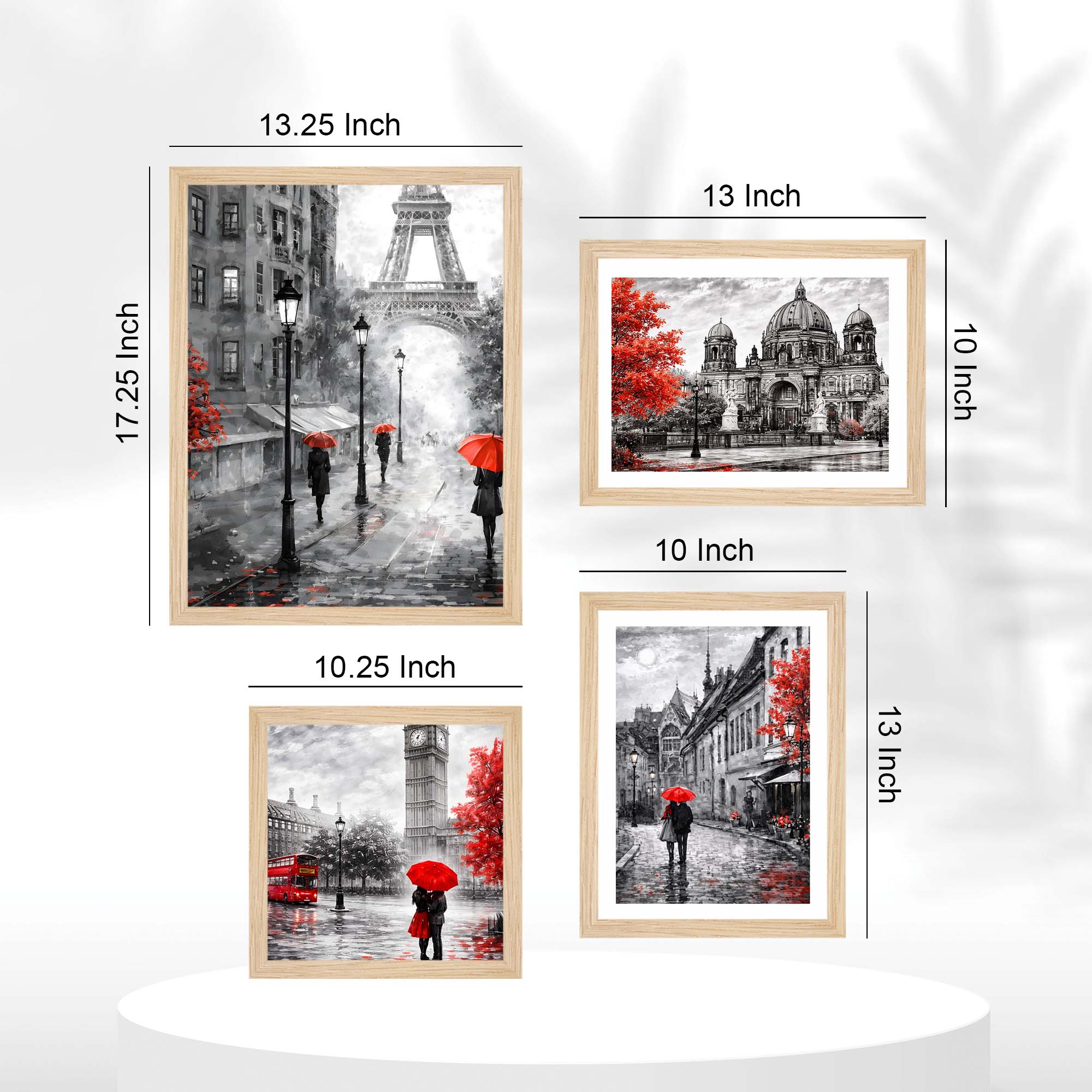 Black & White City Wall Frame Set of Four - Image 5