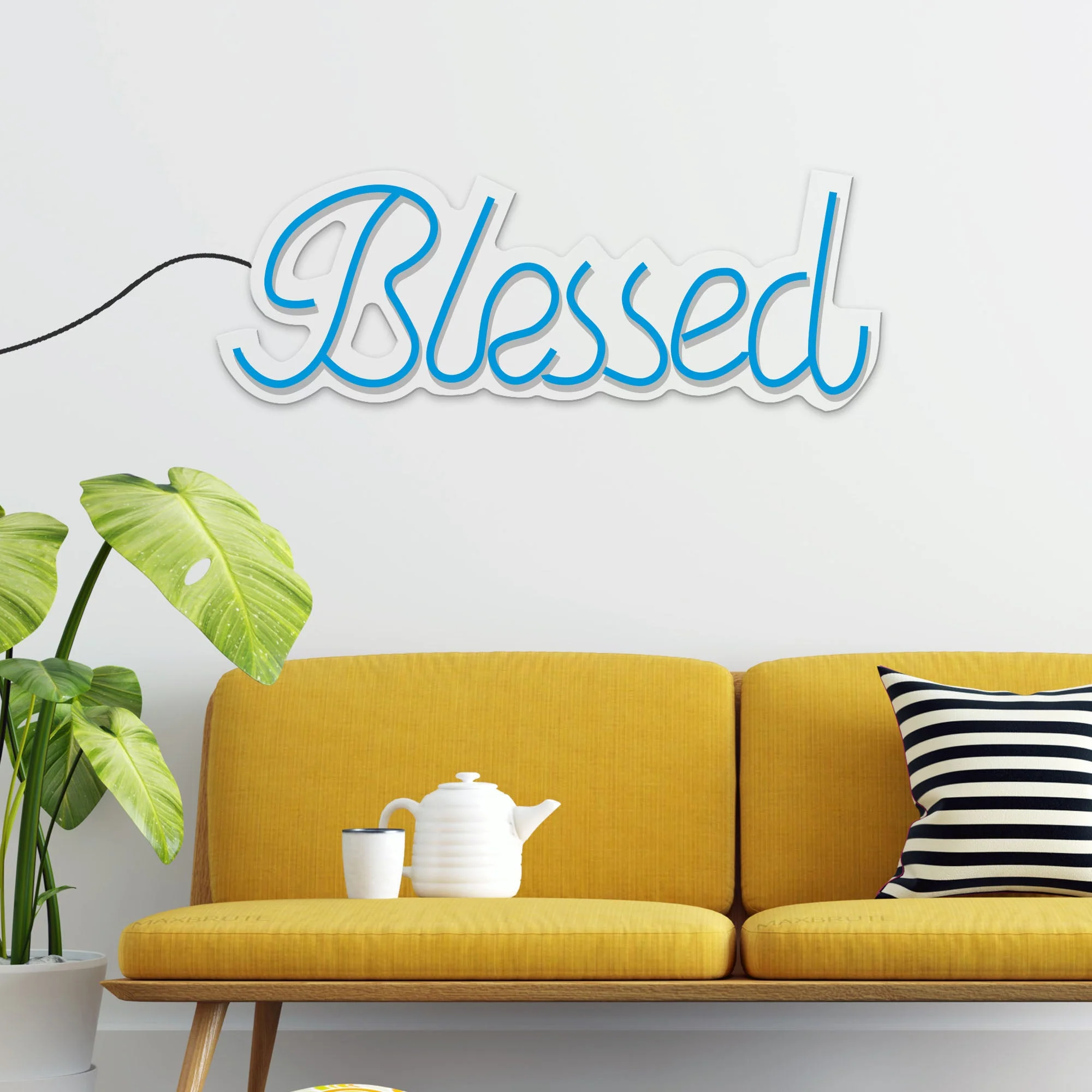 Blessed Text Neon Sign LED Light - Image 2