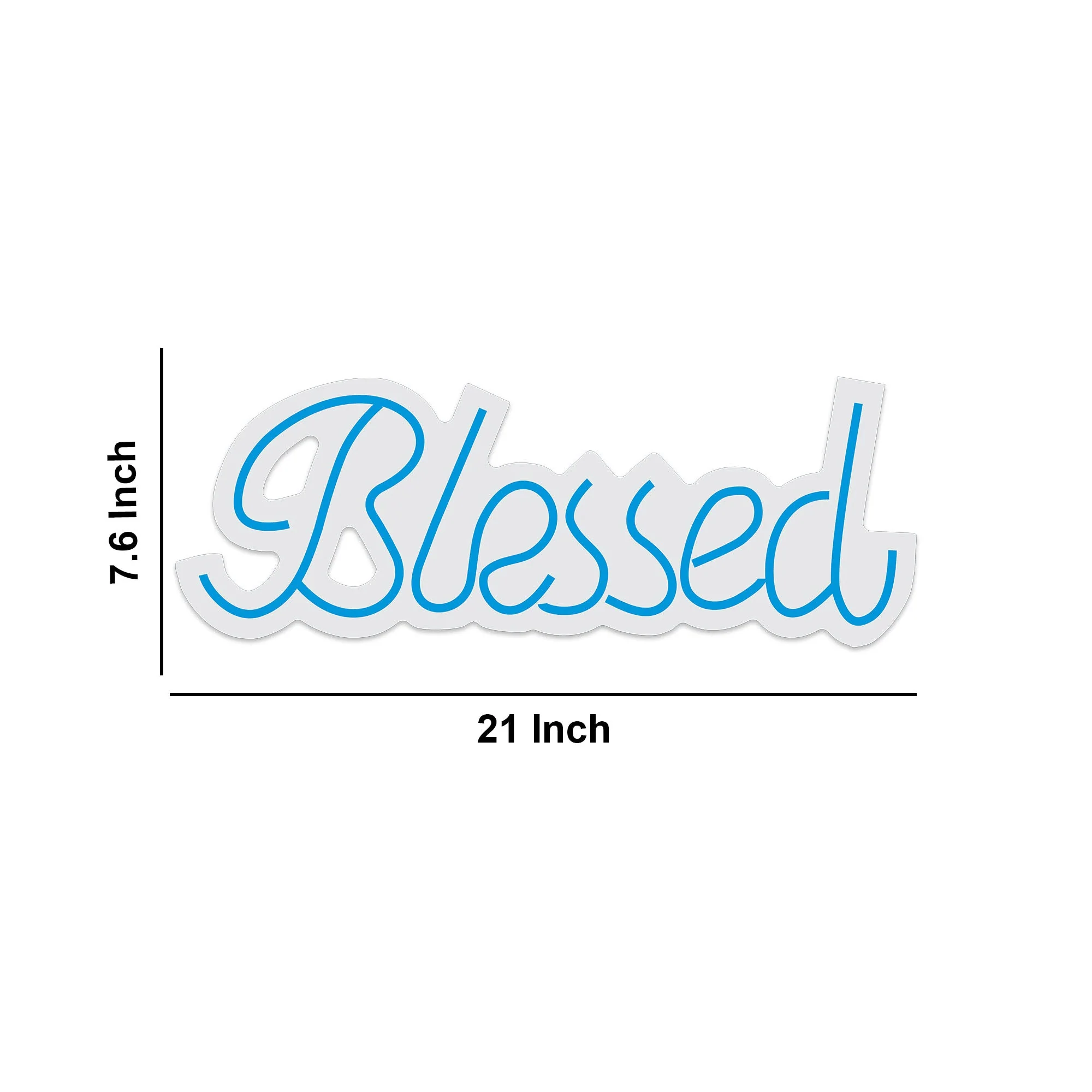 Blessed Text Neon Sign LED Light - Image 3