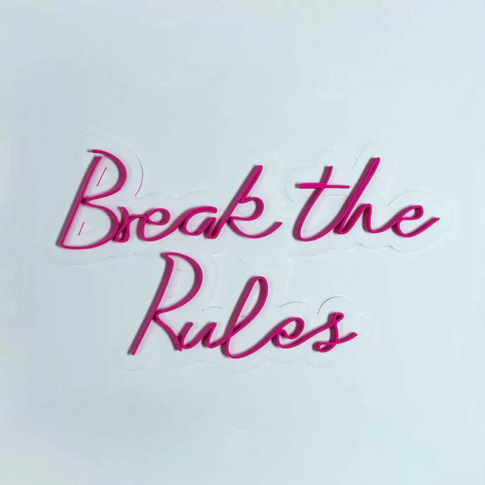 Break The Rules Design Neon LED Light - Image 3
