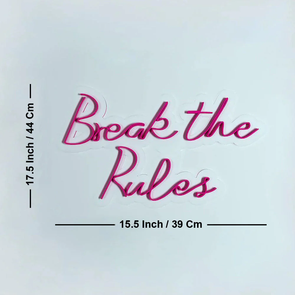 Break The Rules Design Neon LED Light - Image 6